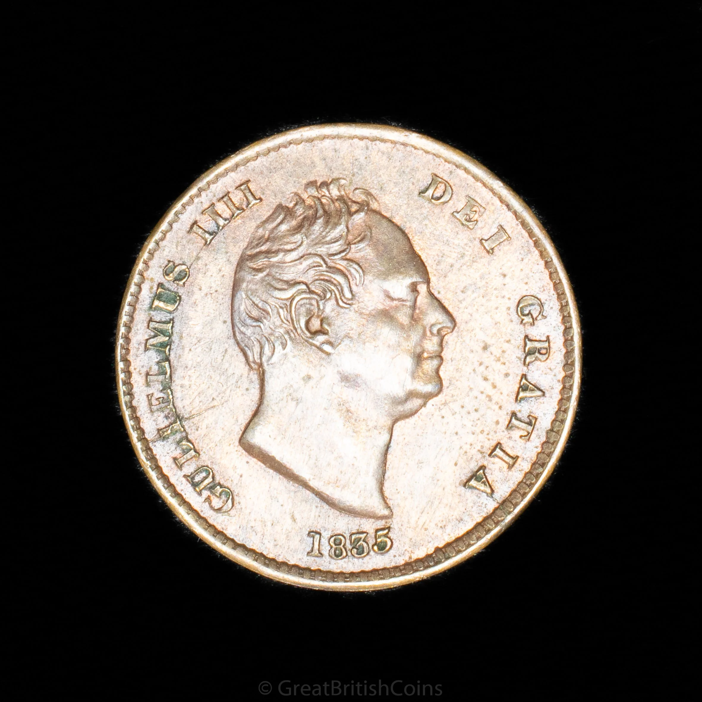 William IV 1835 Copper Third Farthing