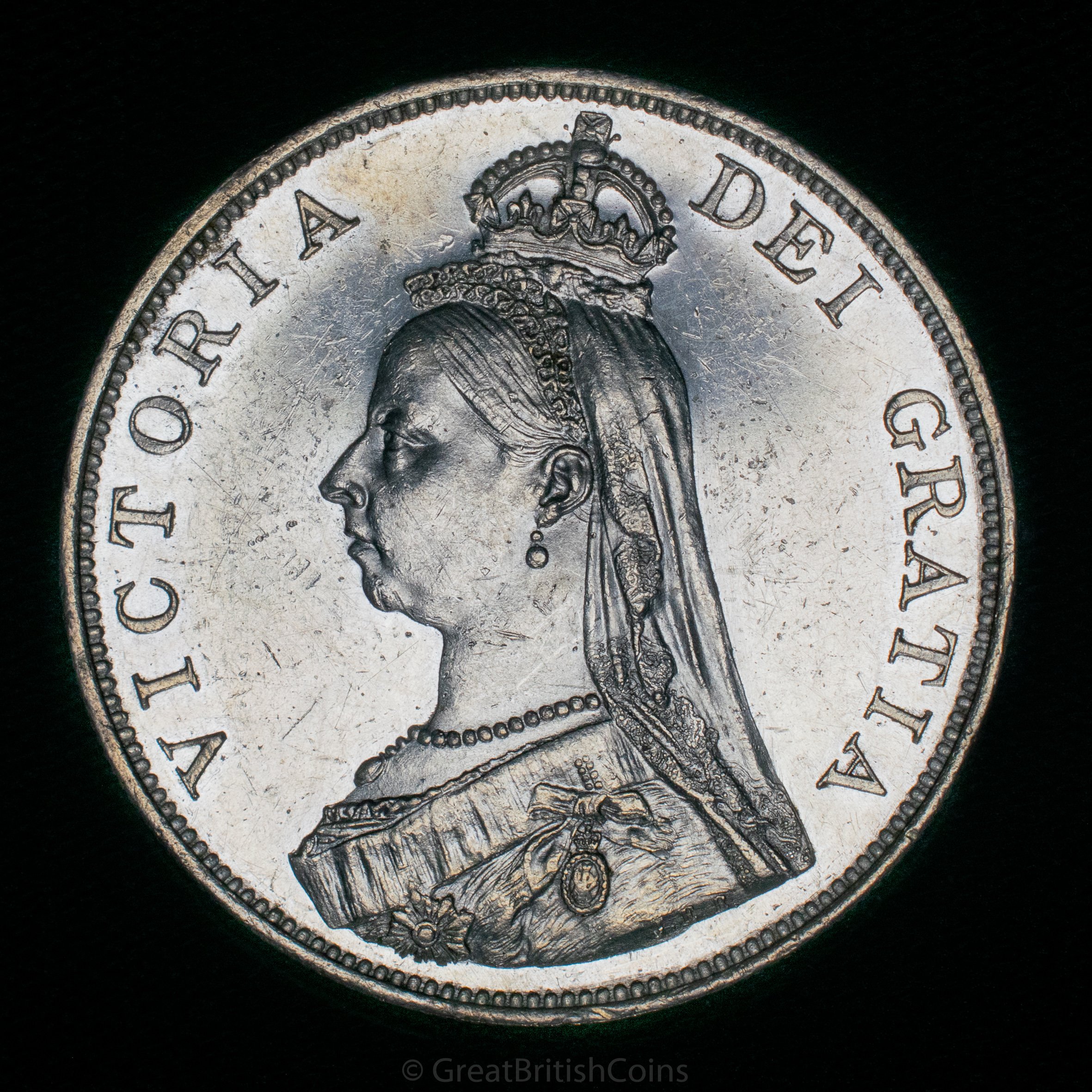 Victoria 1887 Silver Double Florin