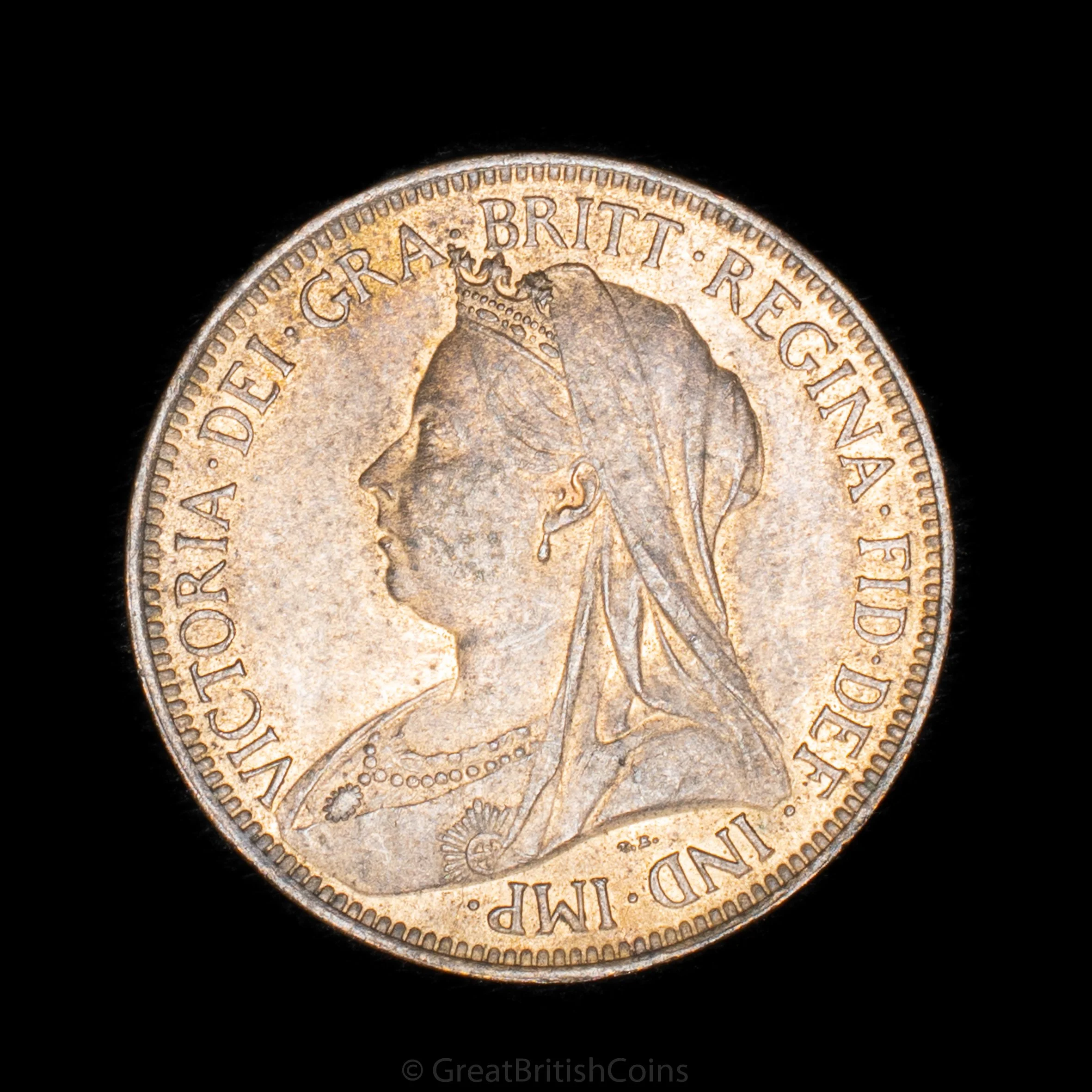 Victoria 1901 Bronze Halfpenny