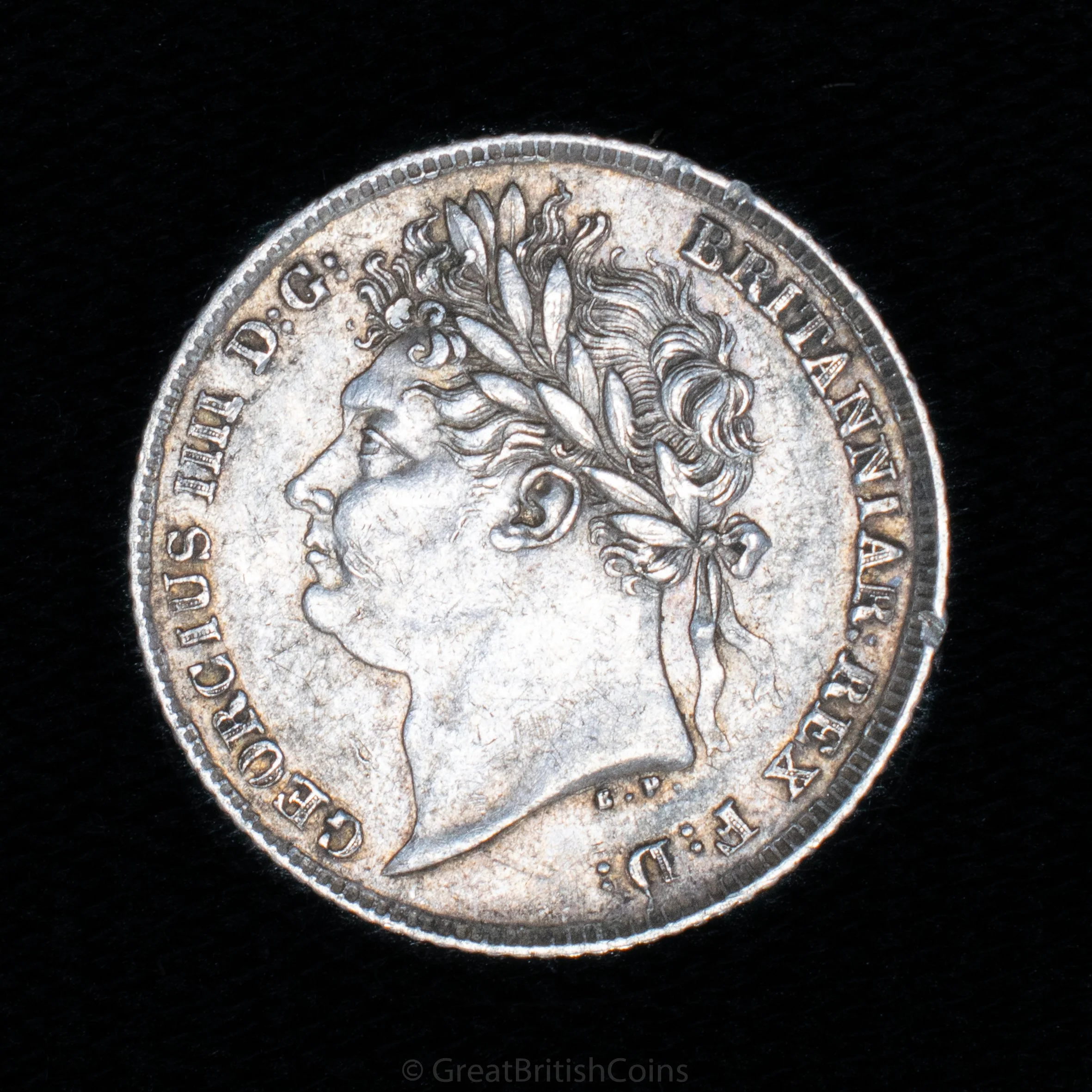 George IV 1825 Silver Sixpence