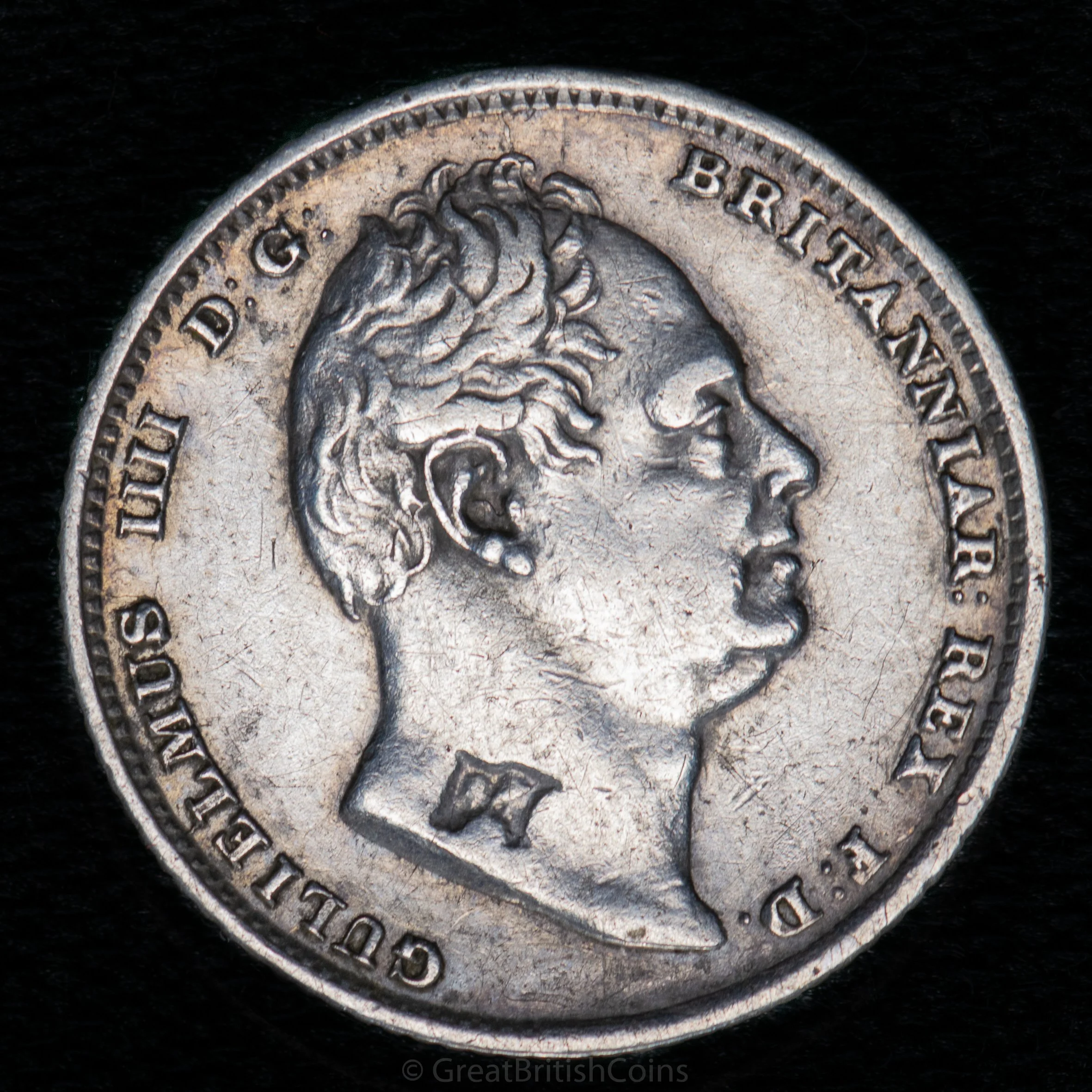 William IV 1834 Silver Sixpence