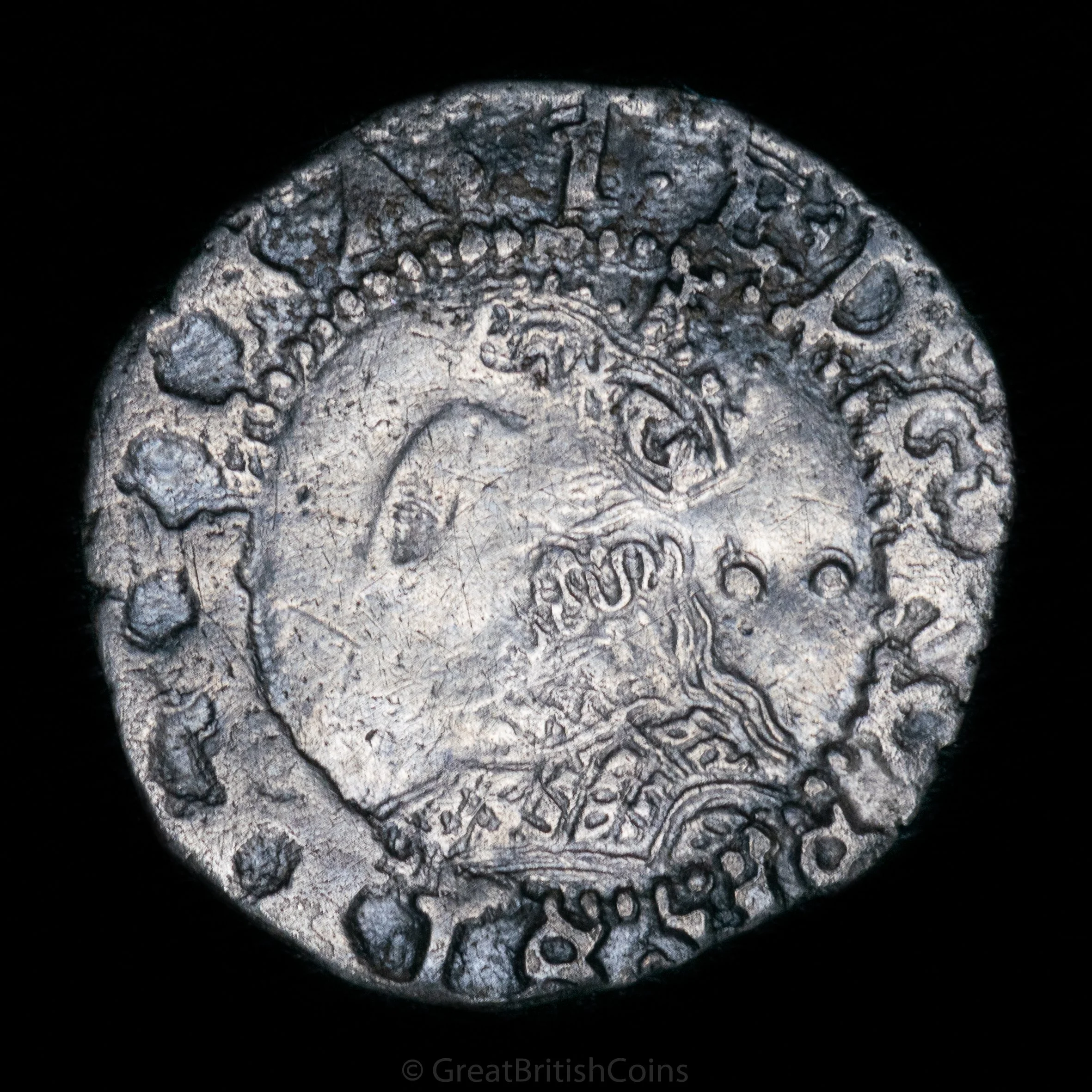 Elizabeth I 7th issue 1601 Silver Halfgroat