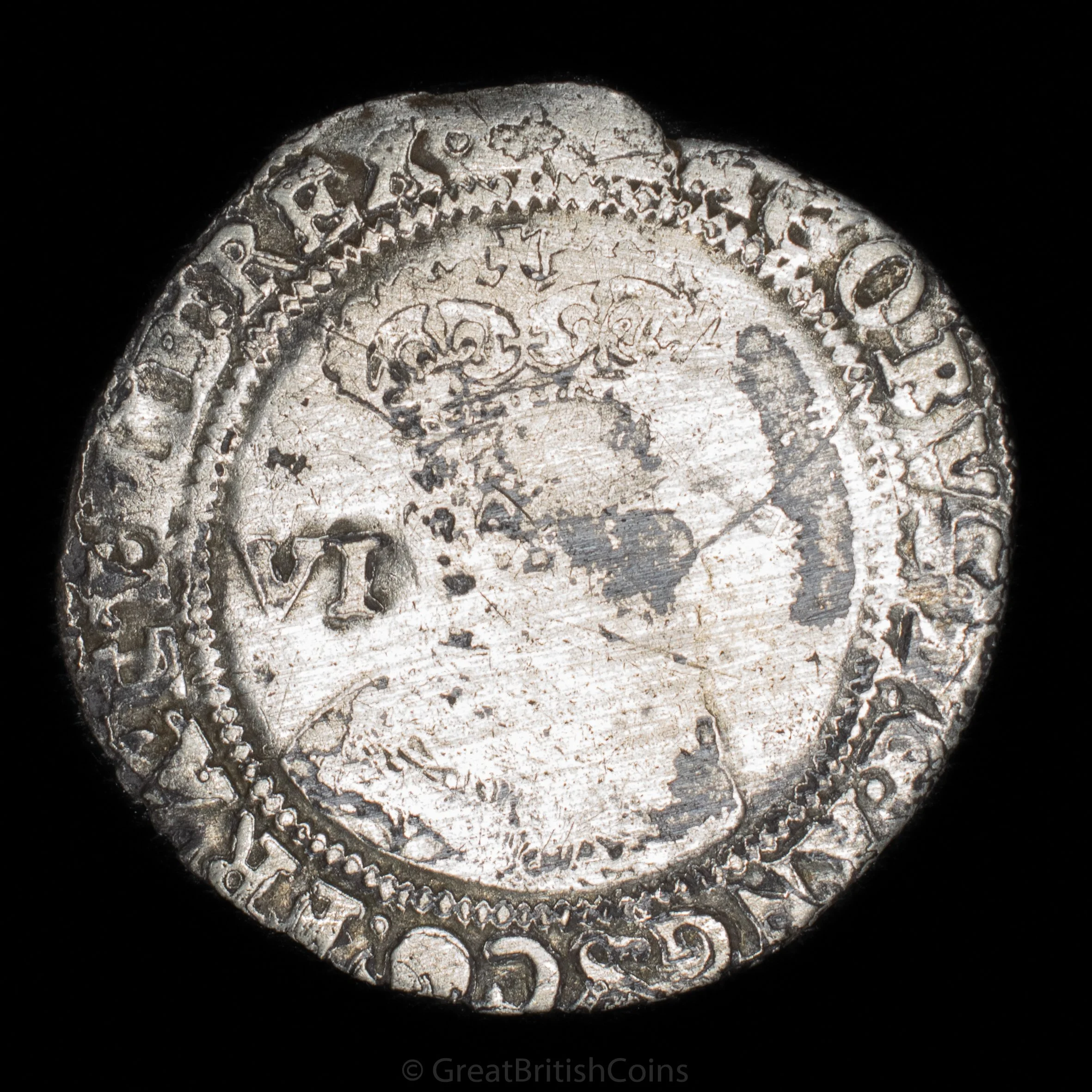 James I 1604 Third Bust Silver Sixpence