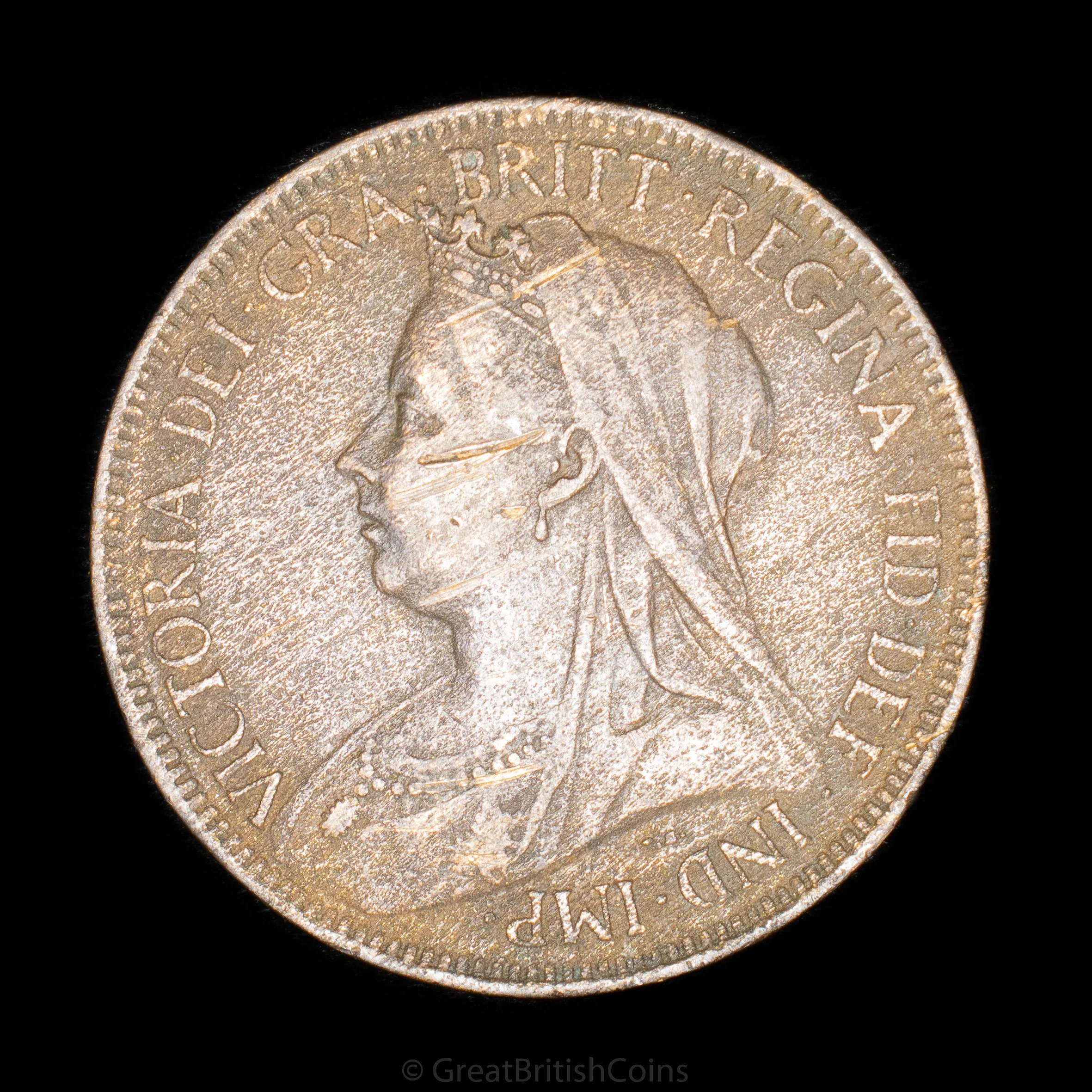 Victoria 1901 Bronze Halfpenny