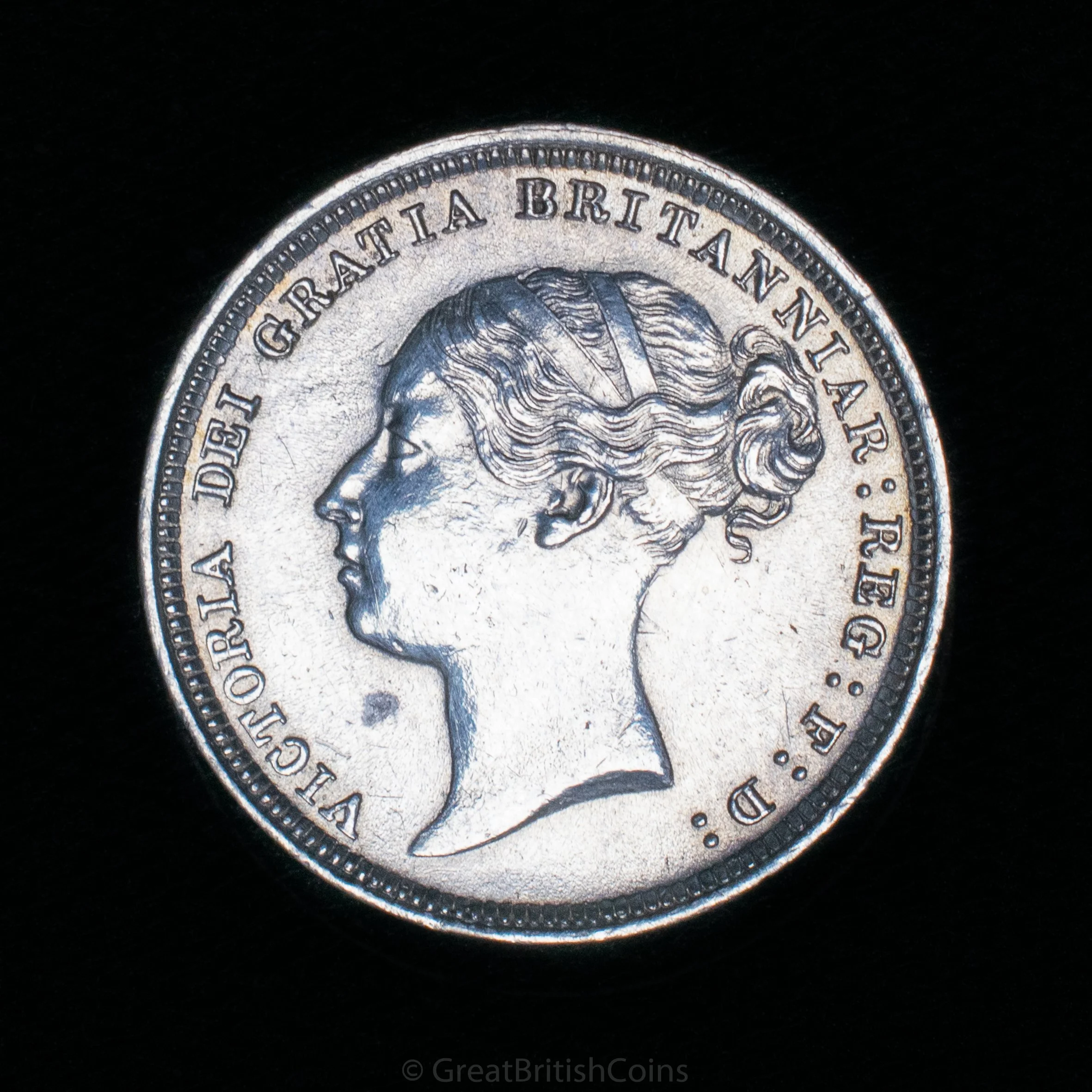 Victoria 1884 Silver Sixpence