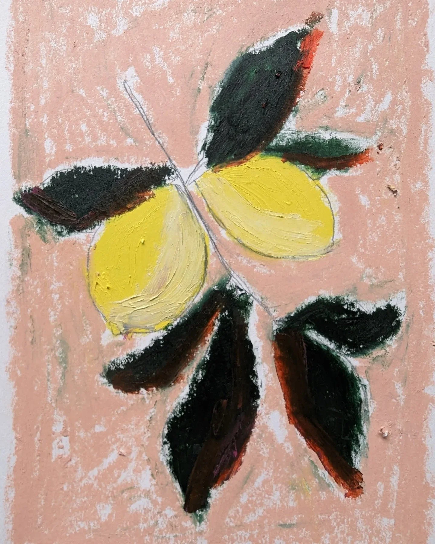 oil on paper