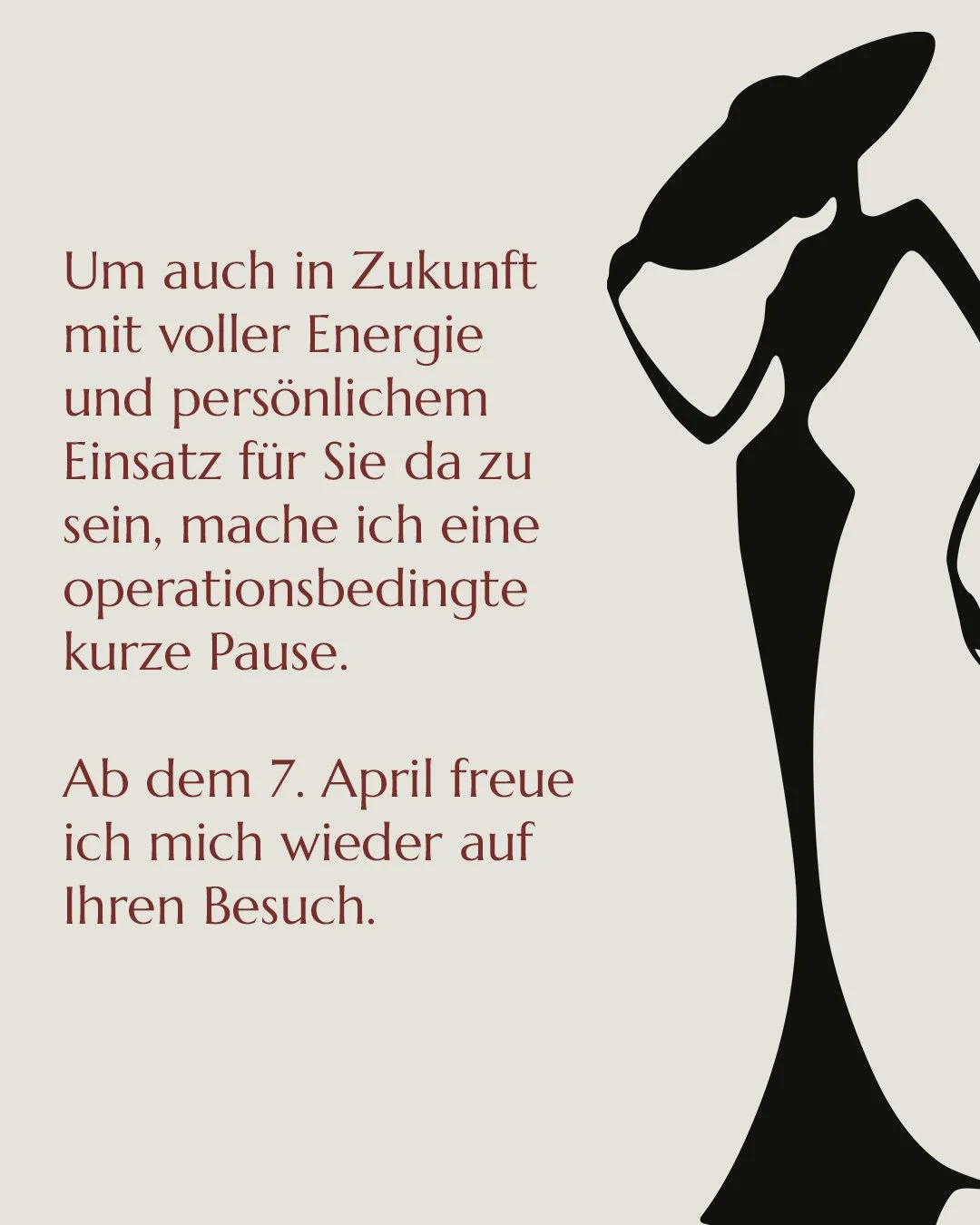 Der Besondere Laden macht eine kurze Pause.
Ab dem 7. April bin ich wieder mit voller Energie und pers&ouml;nlichem Einsatz f&uuml;r Sie da.

Ich danke Ihnen herzlich f&uuml;r Ihr Verst&auml;ndnis und freue mich schon jetzt auf ein Wiedersehen in der