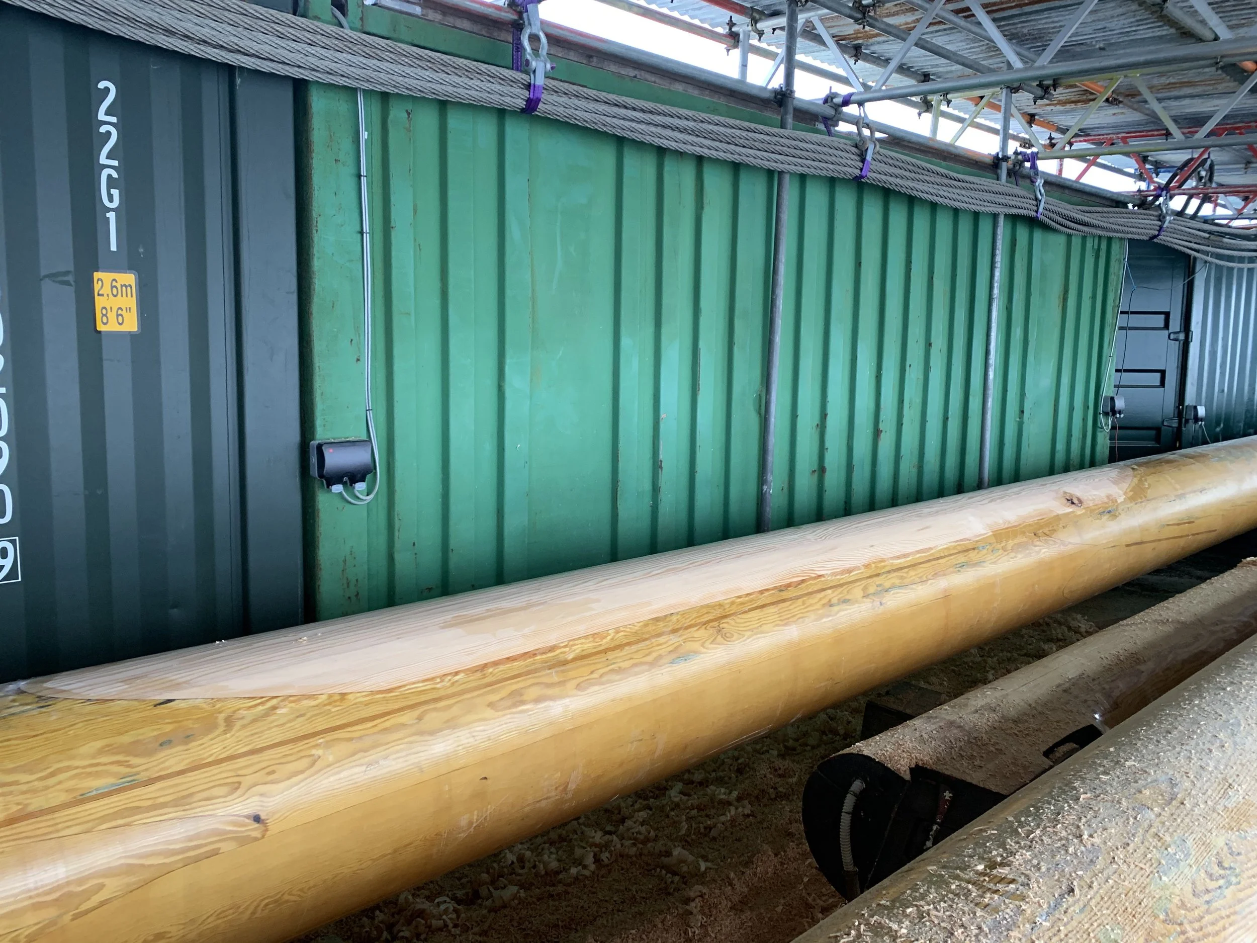 Scarf Faired in - Schooner Masts 