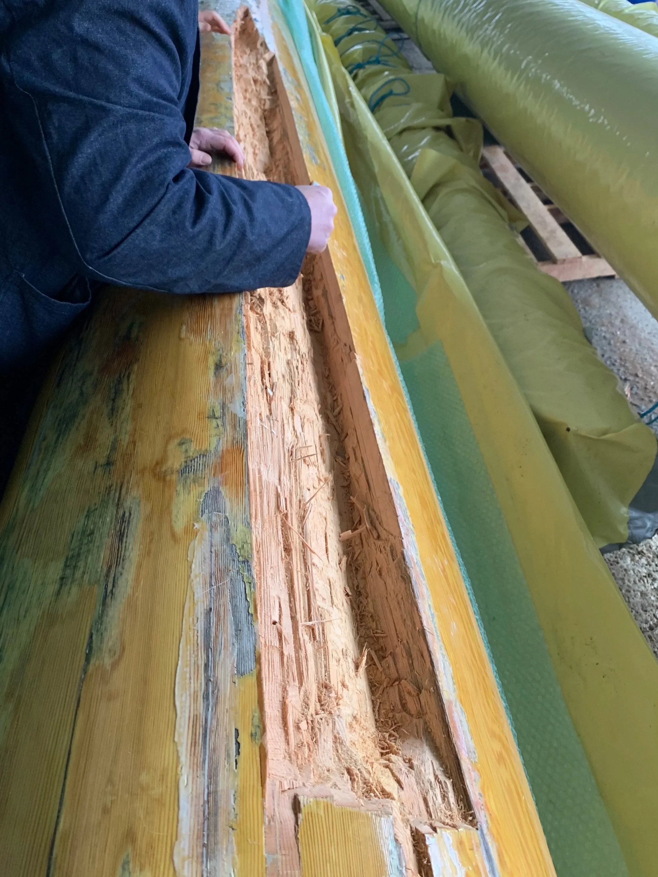 Survey Damage - Schooner Masts 