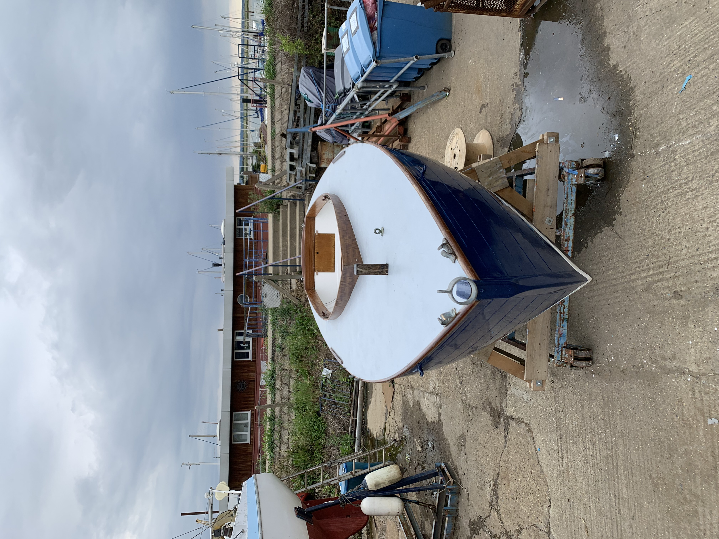 On Deck View Of Hamle One Design, New Plywood Foredeck