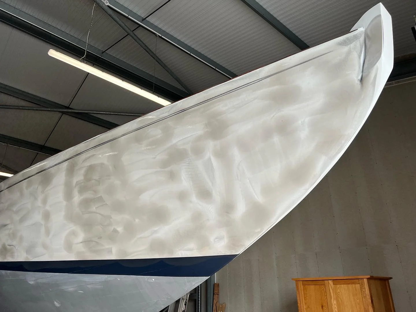 Topside Being Faired - West Solent