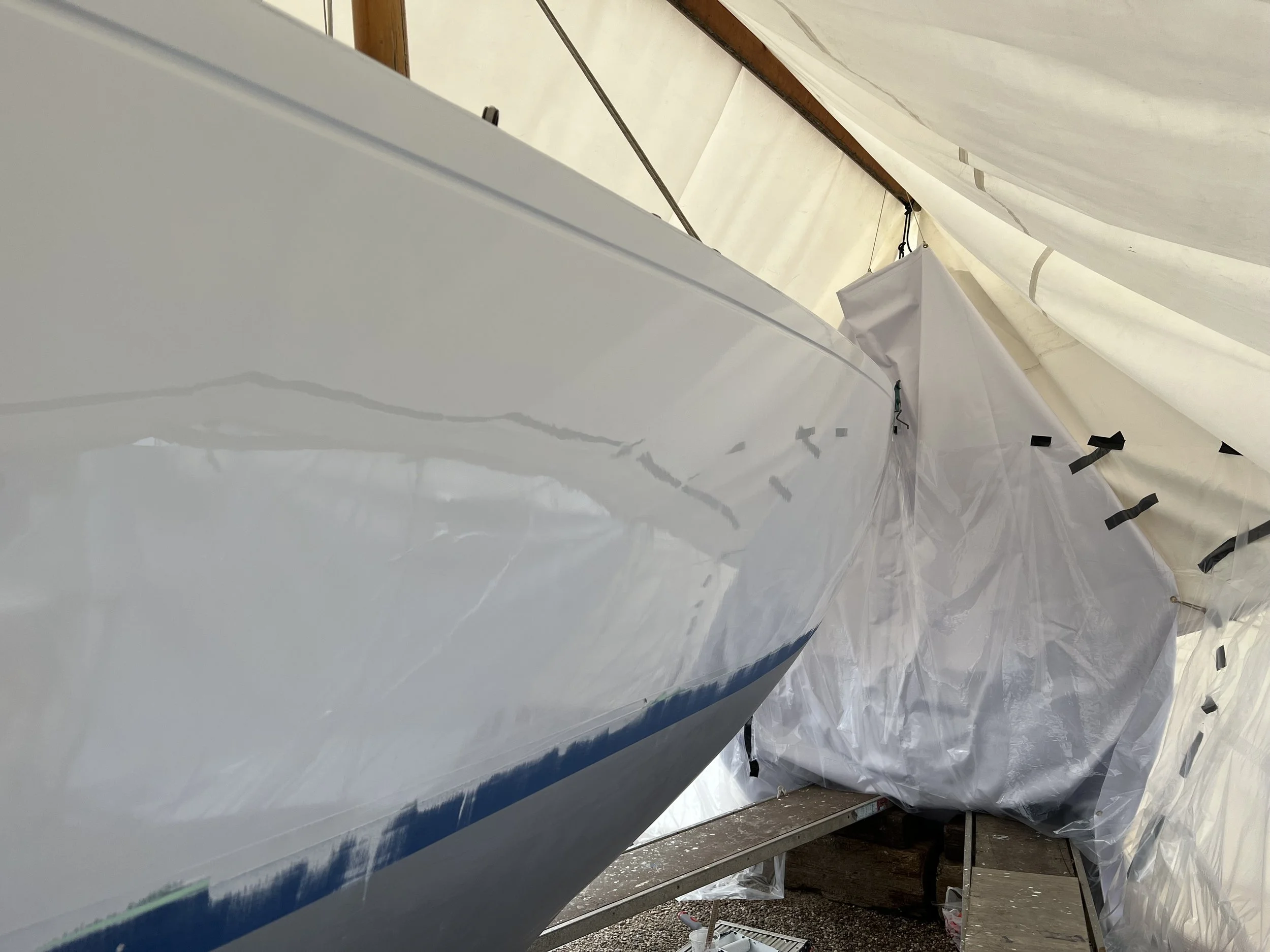 Topside Refinish - Racing Yacht 