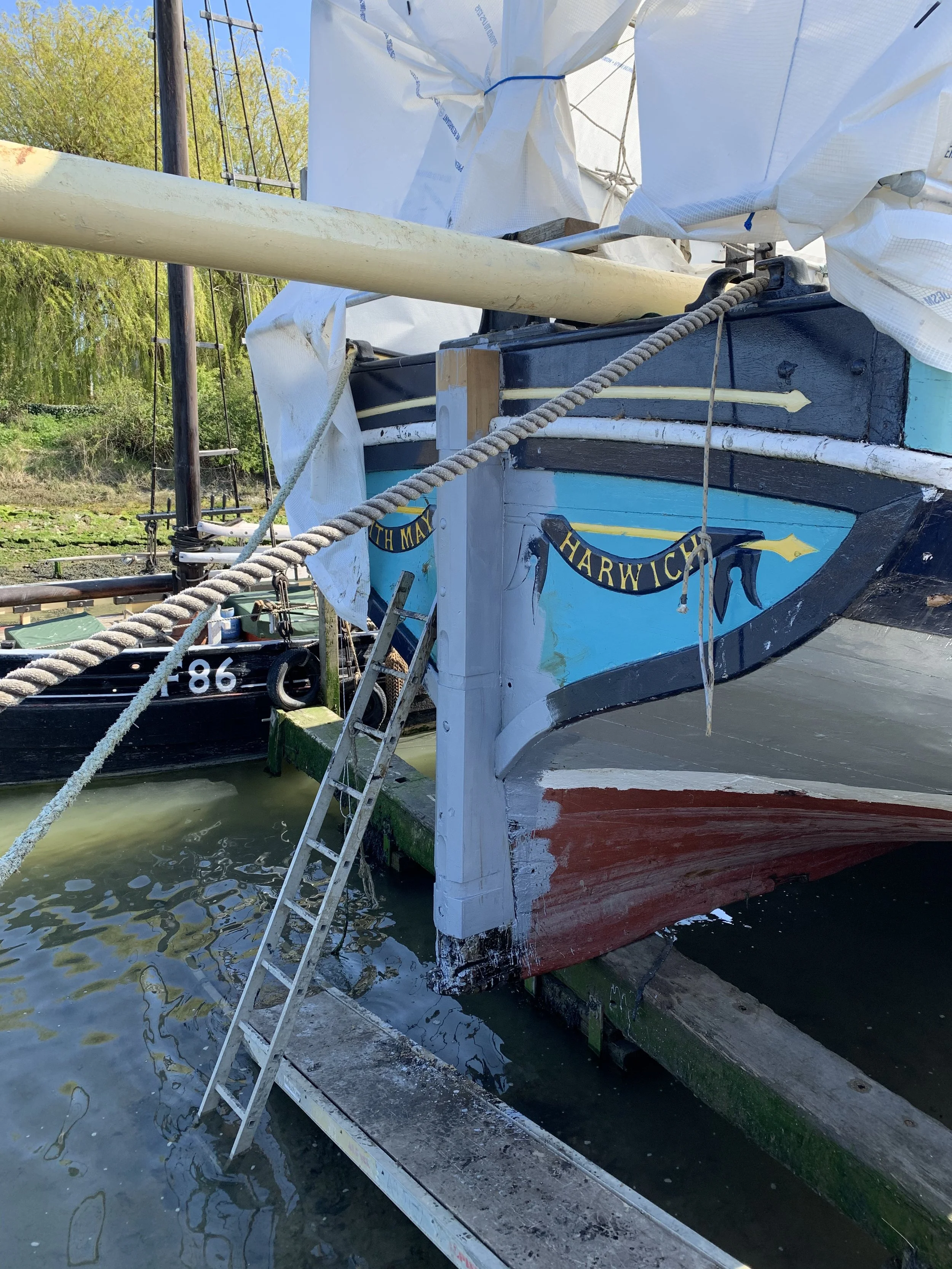 Sternpost Replacement  - Thames Barge