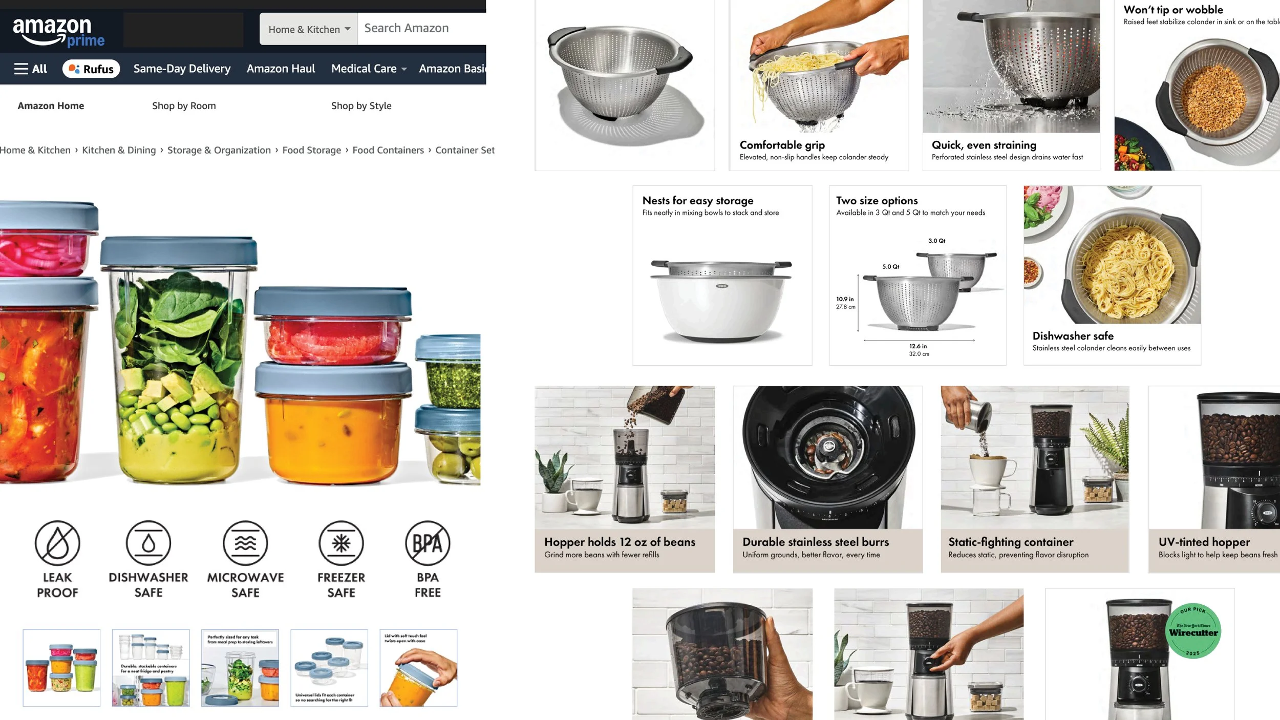 Aligned packaging and ecommerce product pages demonstrating brand consistency