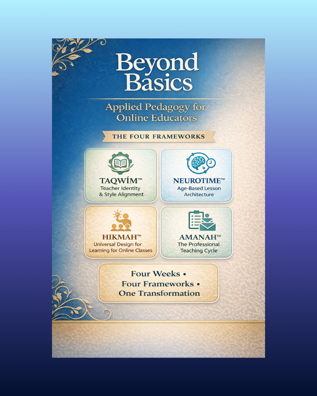 Beyond Basics: Applied Pedagogy for Online Educators