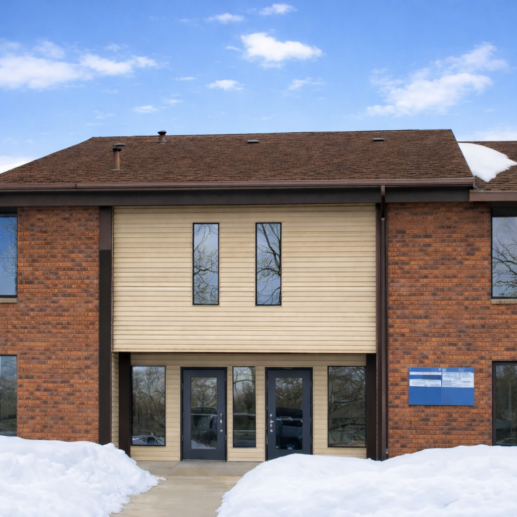 photo of front door of building.