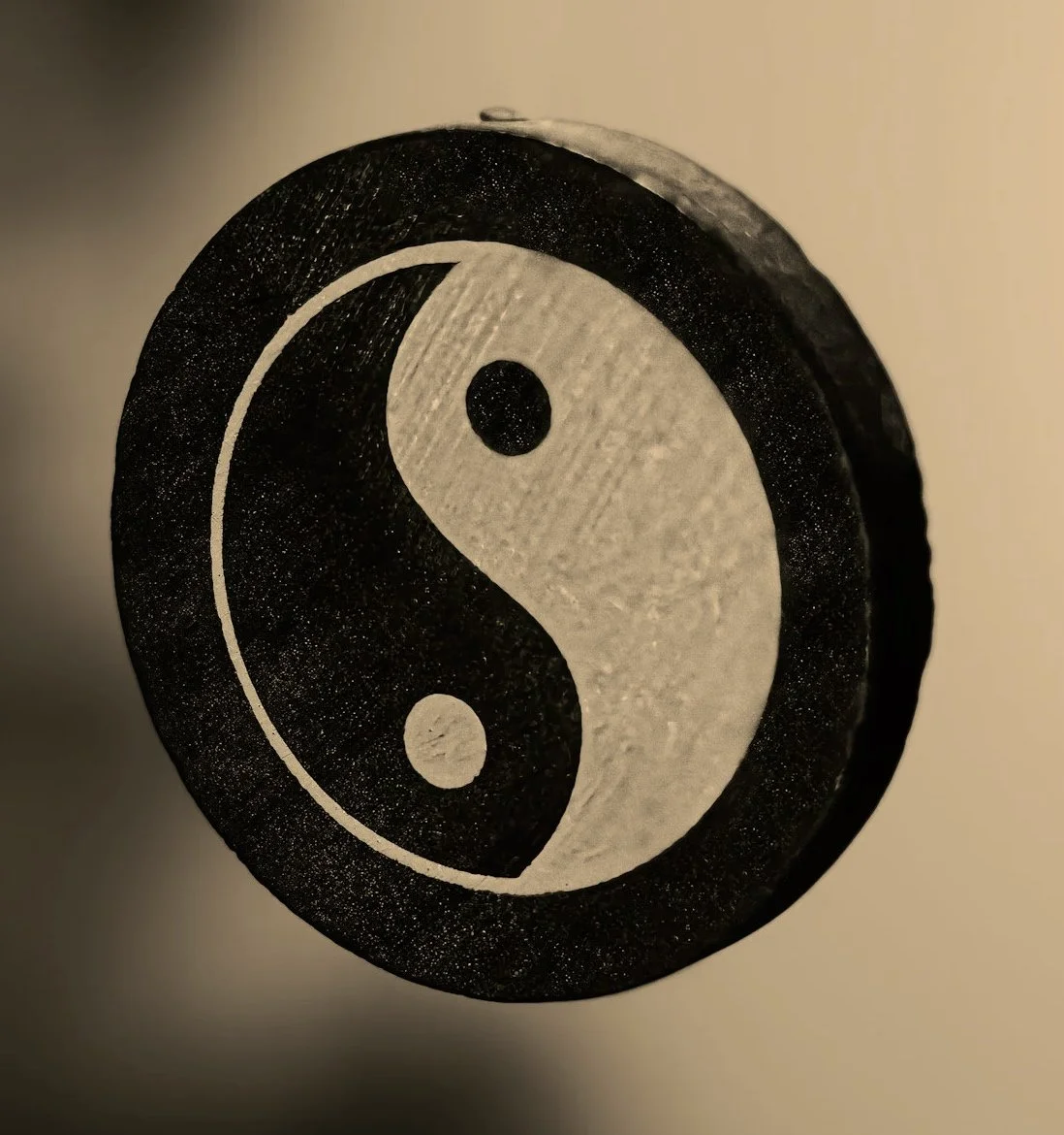 ornament with yin yang symbol