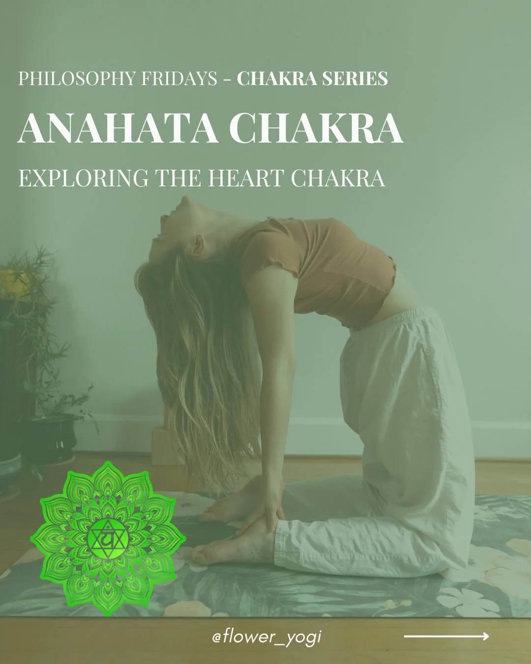 On week 4/7 for the chakra series, we explore the Anāhata (Heart Chakra) is associated with air, compassion, and connection.

This center bridges the lower and upper chakras&mdash;integrating action and awareness.

What does checking in with your hea