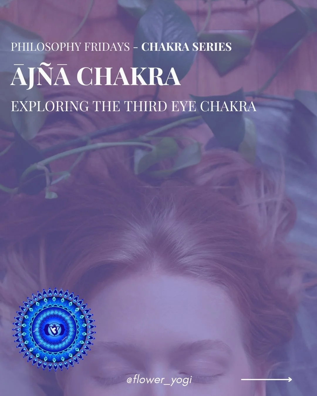 The Āj&ntilde;ā (Third Eye) Chakra relates to insight, perception, and discernment. This center refines awareness beyond habitual thought.

Āj&ntilde;ā steadies perception.
Clarity without force.
Observation without attachment.

Ask yourself, what ch