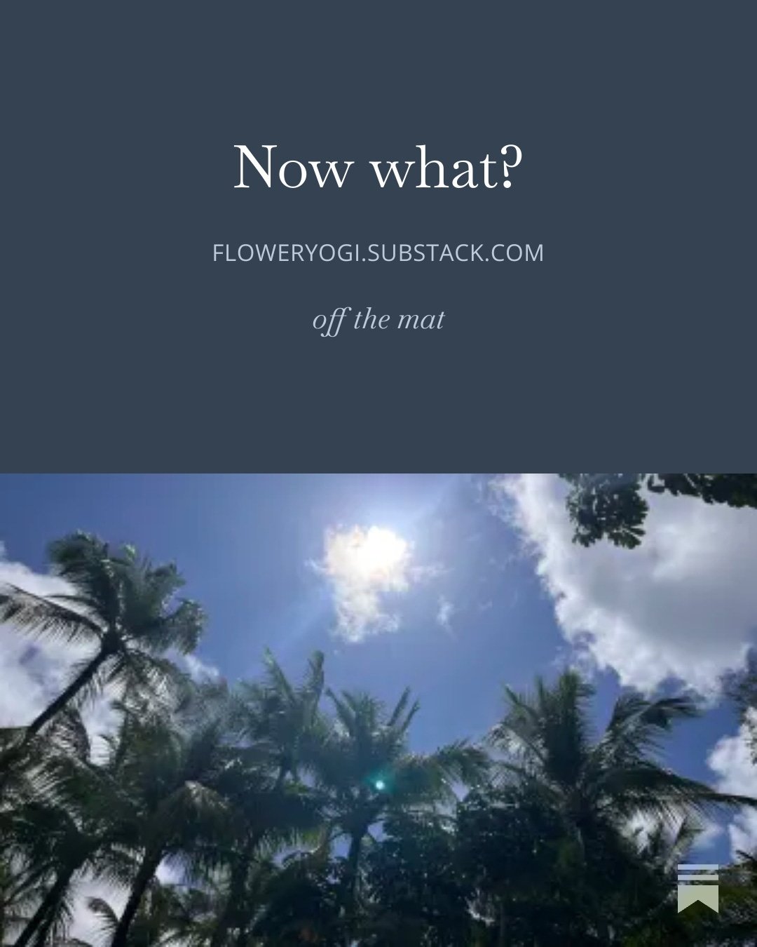 Sky filled with clouds and sunlight, showing tall palm trees below.