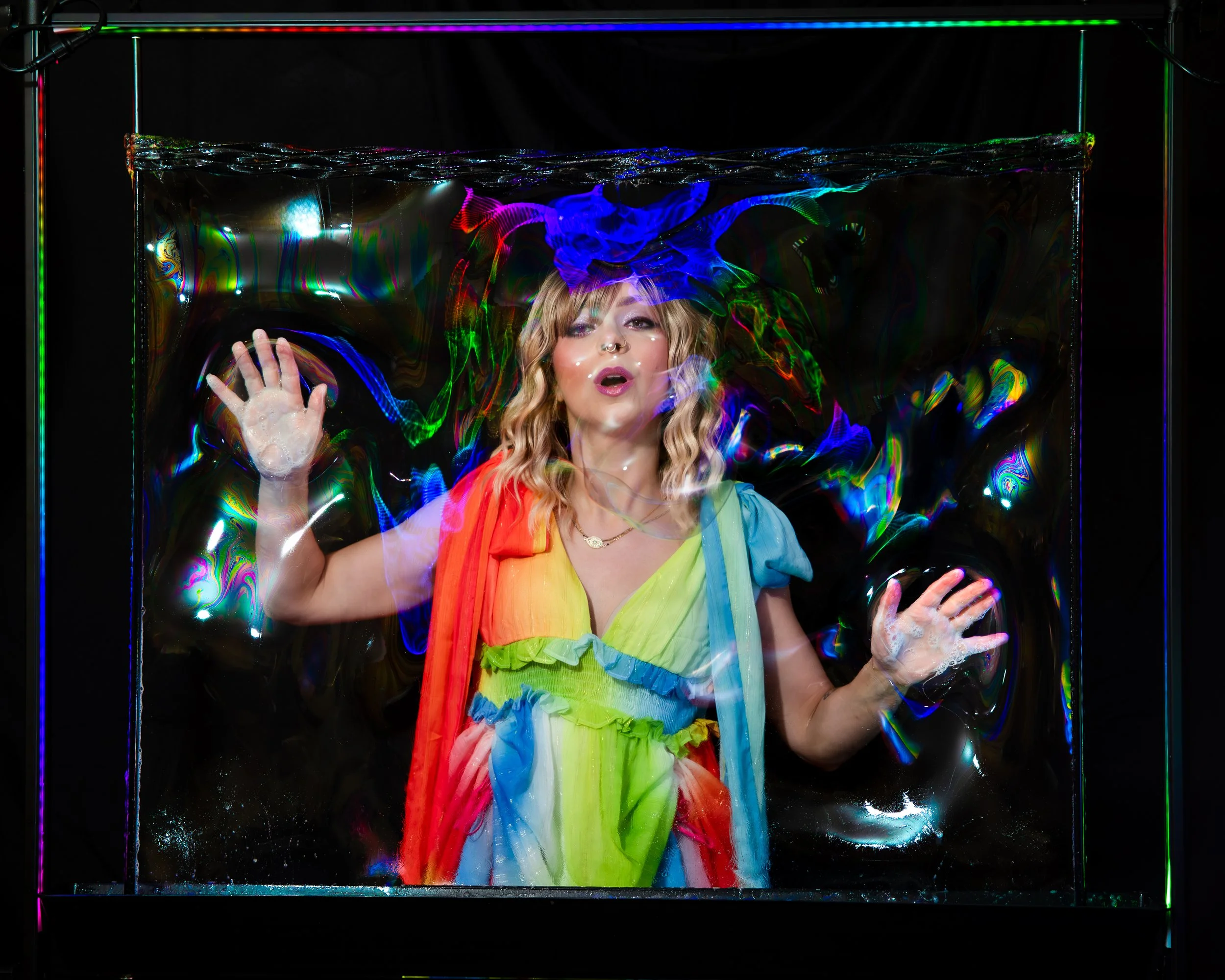LED bubble Box add on Bubble show Spaces Art