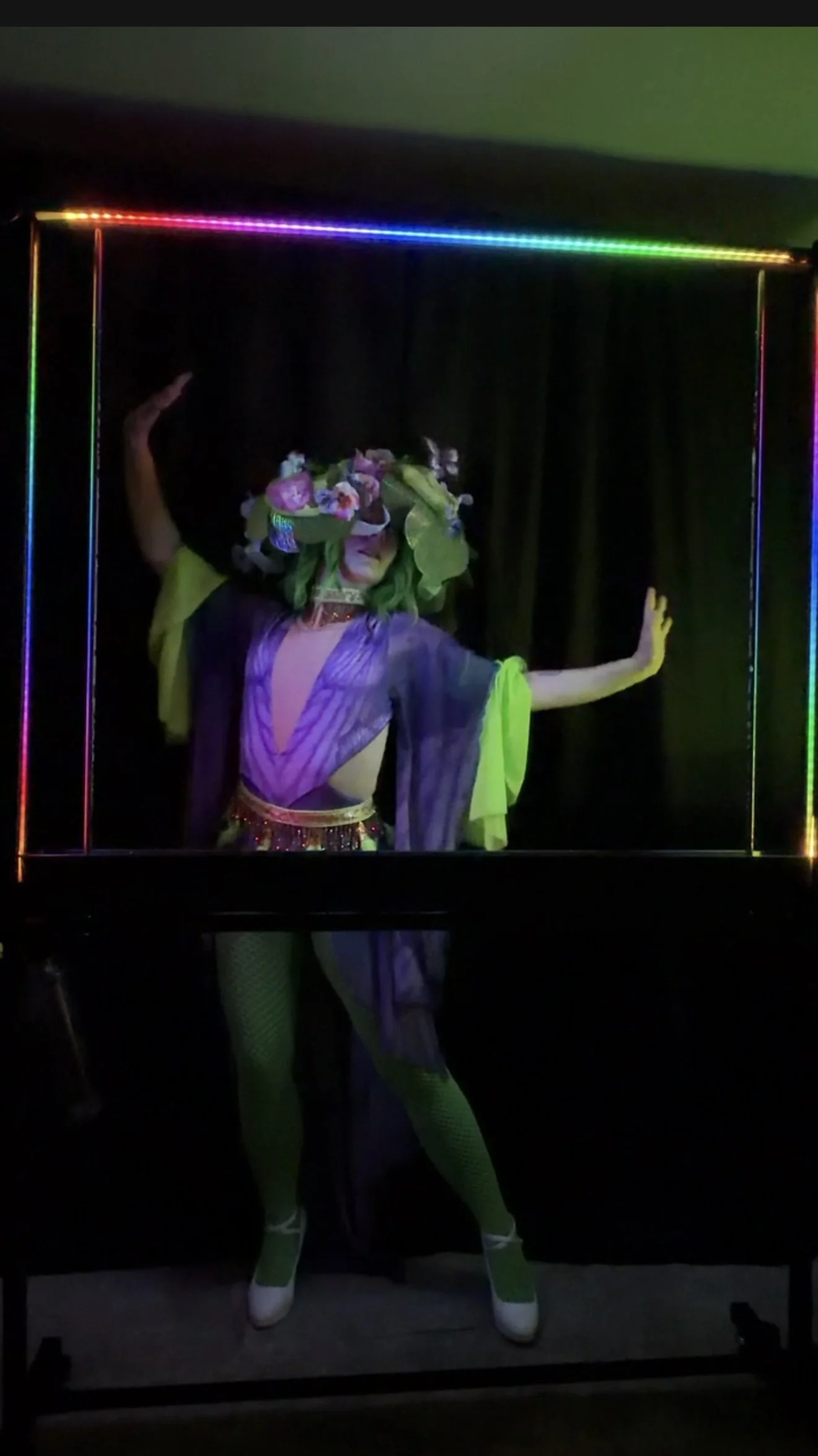 LED bubble Box magical show detroit Miss Rainbow Spaces