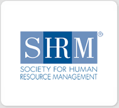 Logo of the Society for Human Resource Management (SHRM) with the acronym 'SHRM' and full name written below.