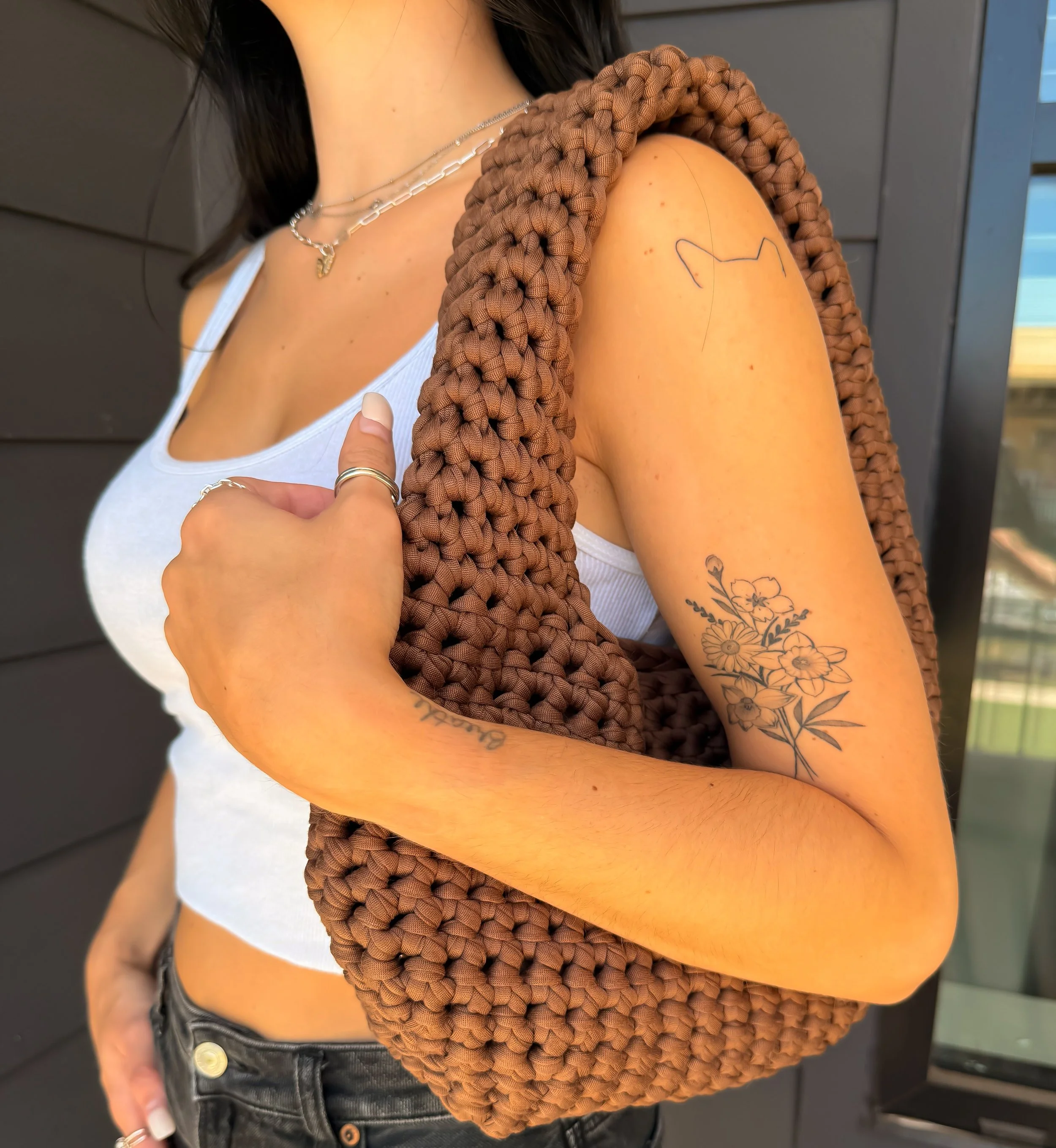 Hobo Purse: Eco-Friendly T-Shirt Yarn Purse