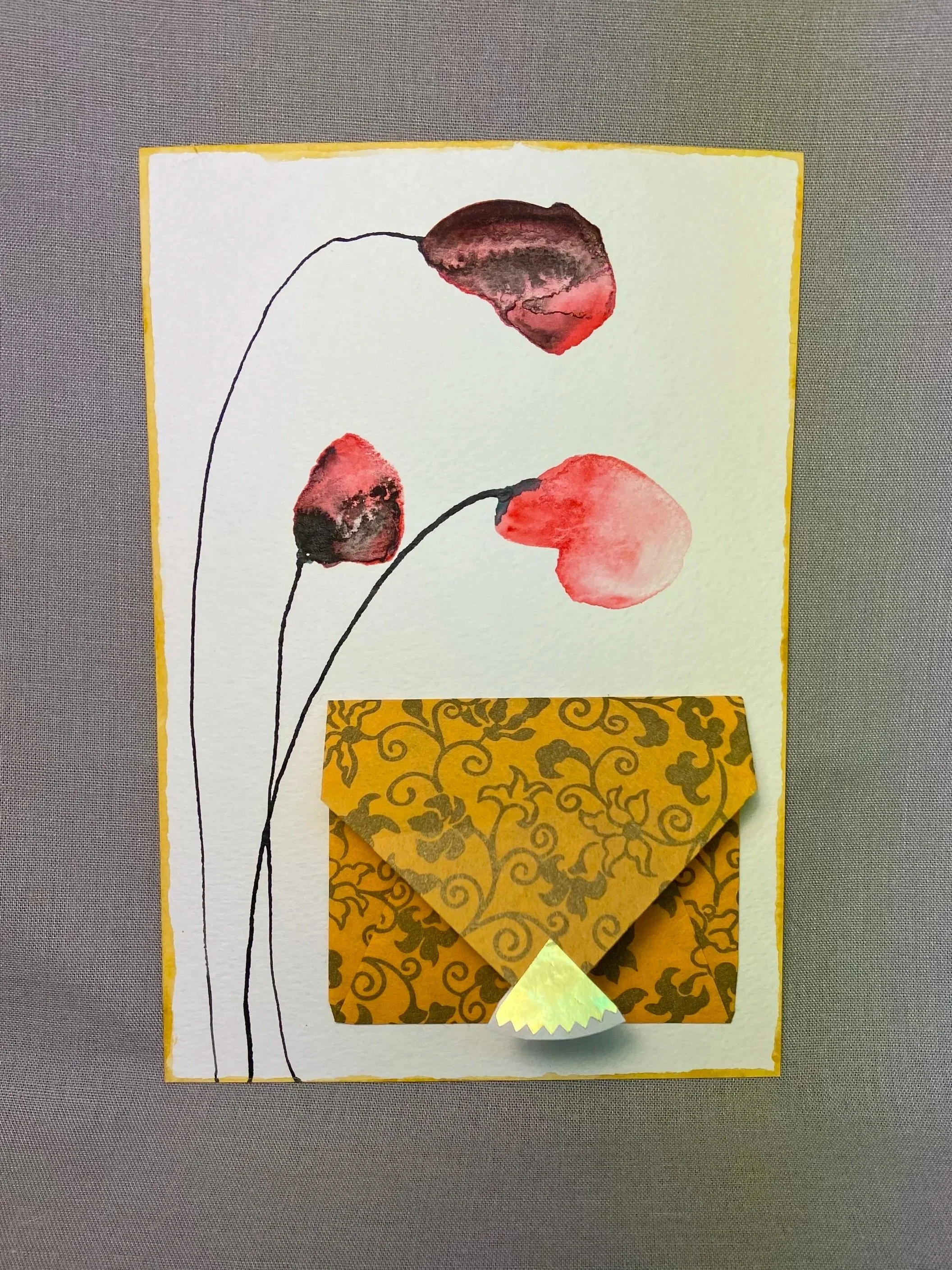 Carte Messagère Ocre