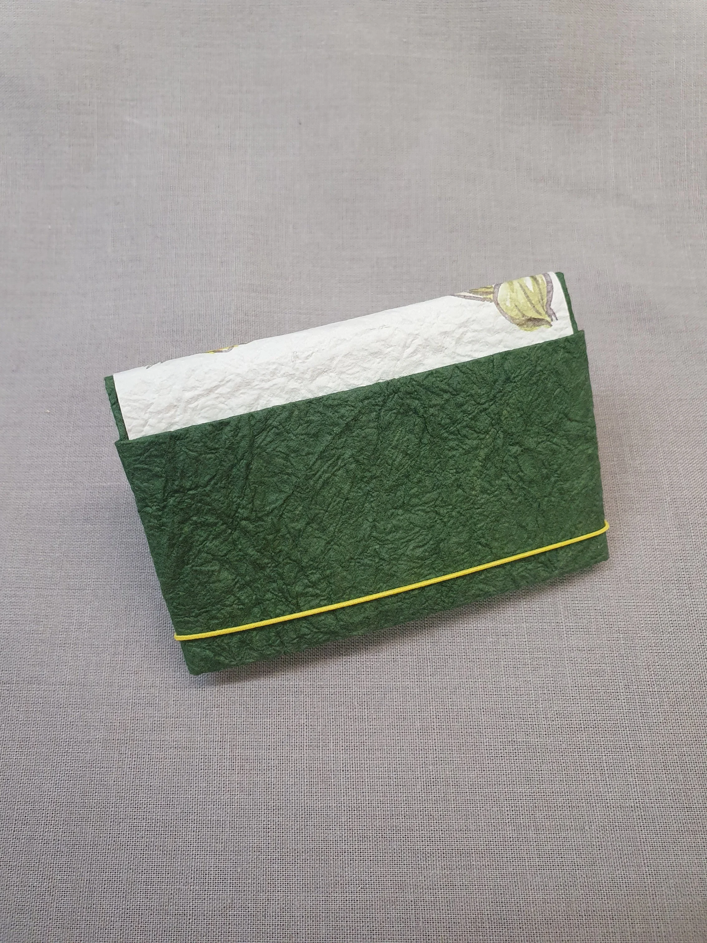 Porte-Carte Vert - Anémones