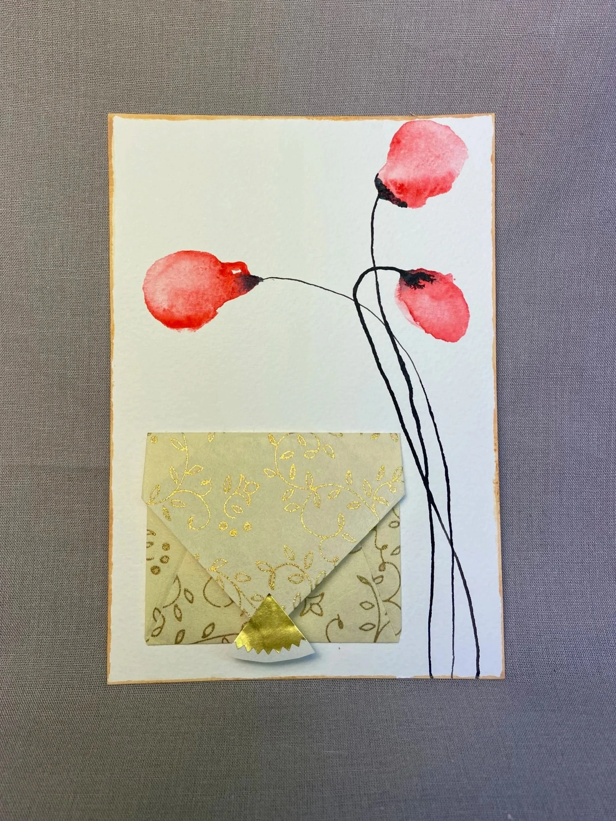 Carte Messagère Crème