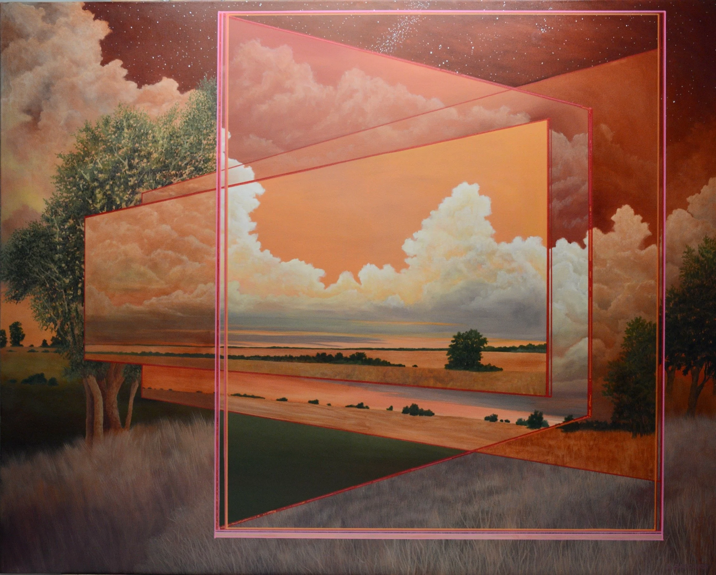 Liminal Space #39- Nocturne Memories, Oil on canvas, 48 x 60 in.