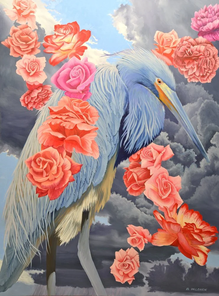 Rose Rain,
Oil on panel,
40 x 30 in.