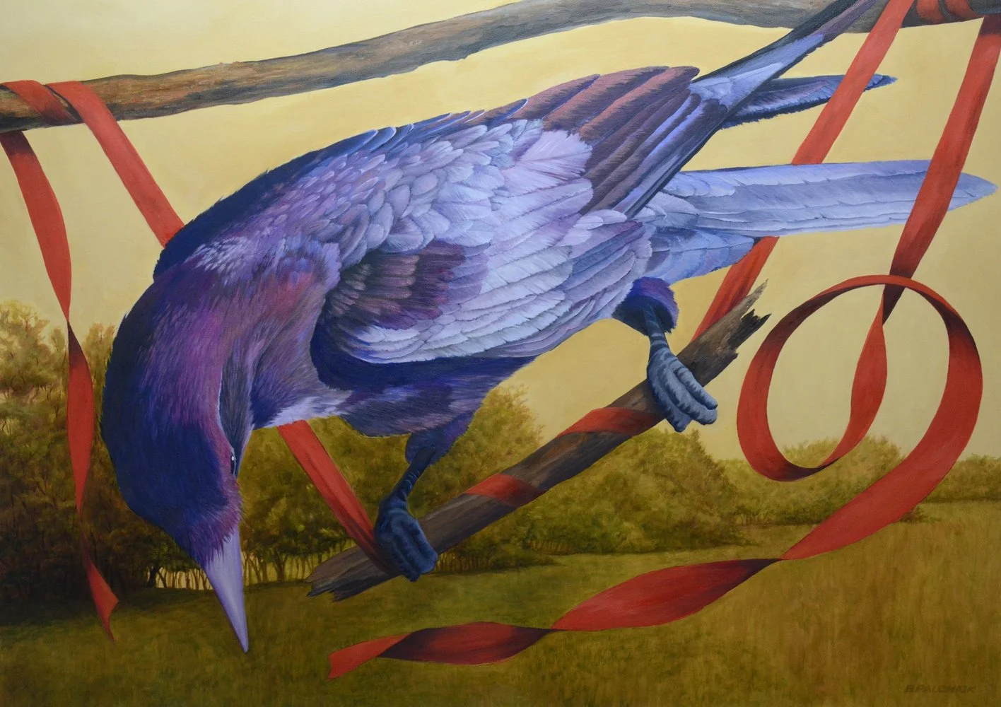 Circus Crow,
Oil on canvas,
30 x 40 in.