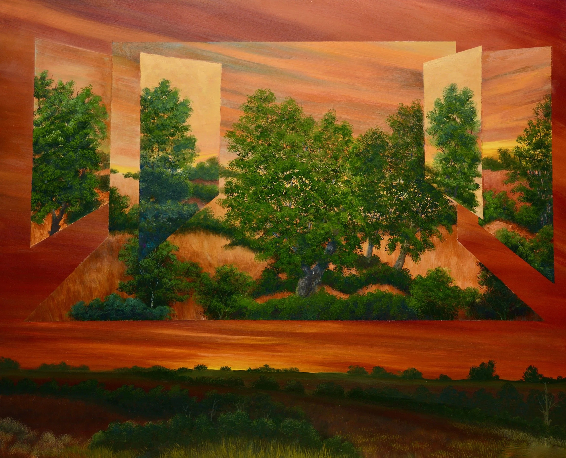 Liminal Space #23, Oil on panel, 16 x 20 in.