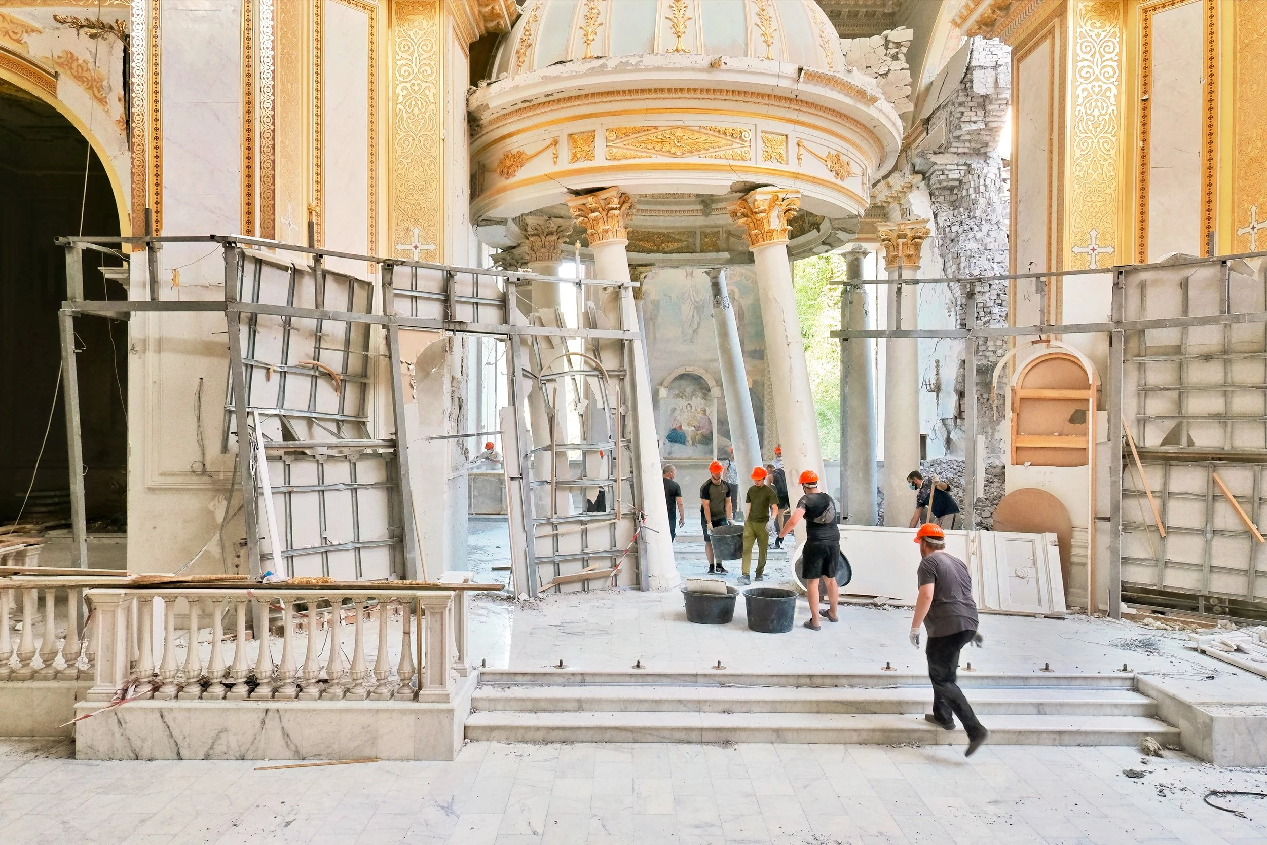 On-going renovation works; Mateusz Sarello