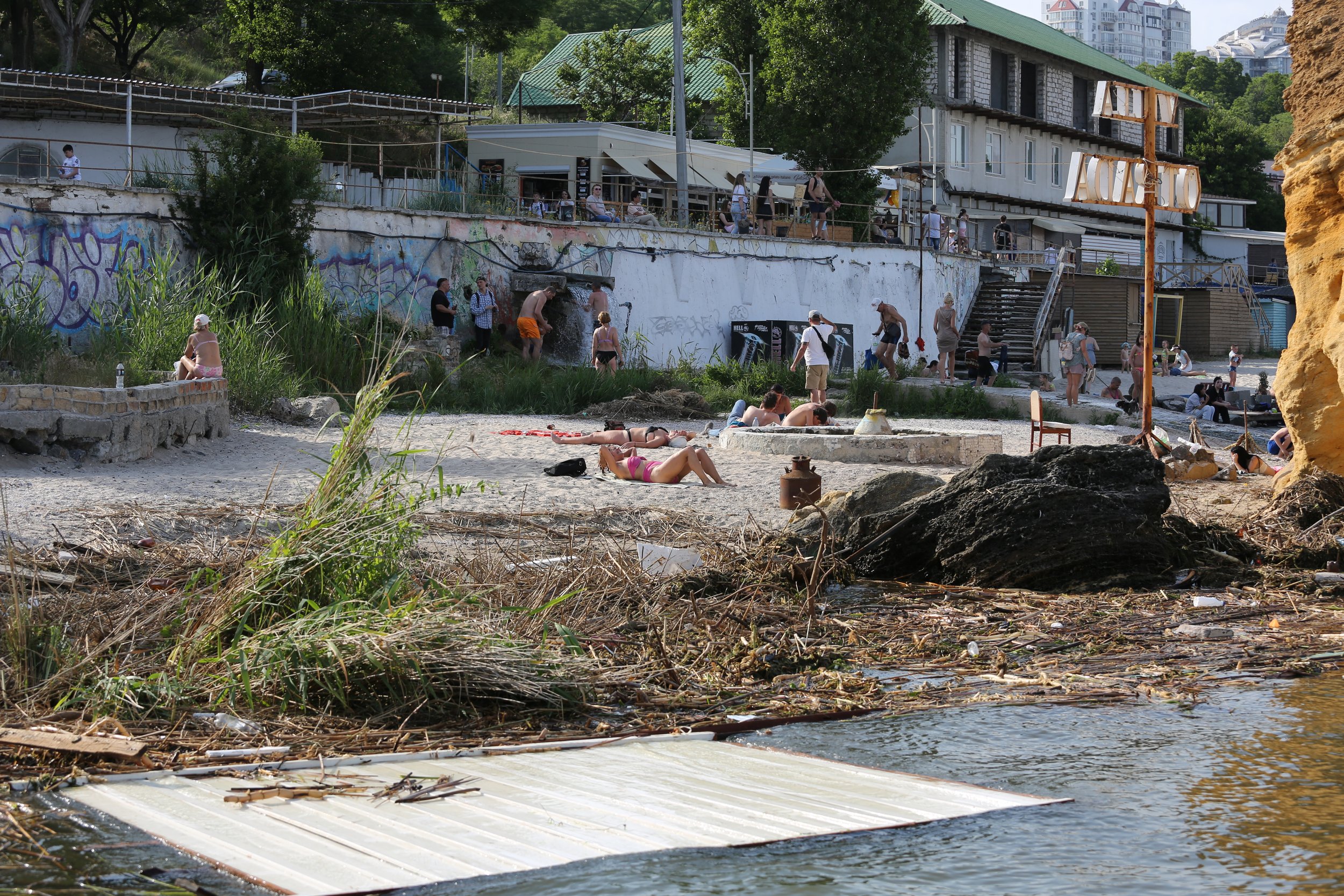 Viacheslav Onyshchenko, Polution after destruction of the Kakhovka Dam in June 2023.
