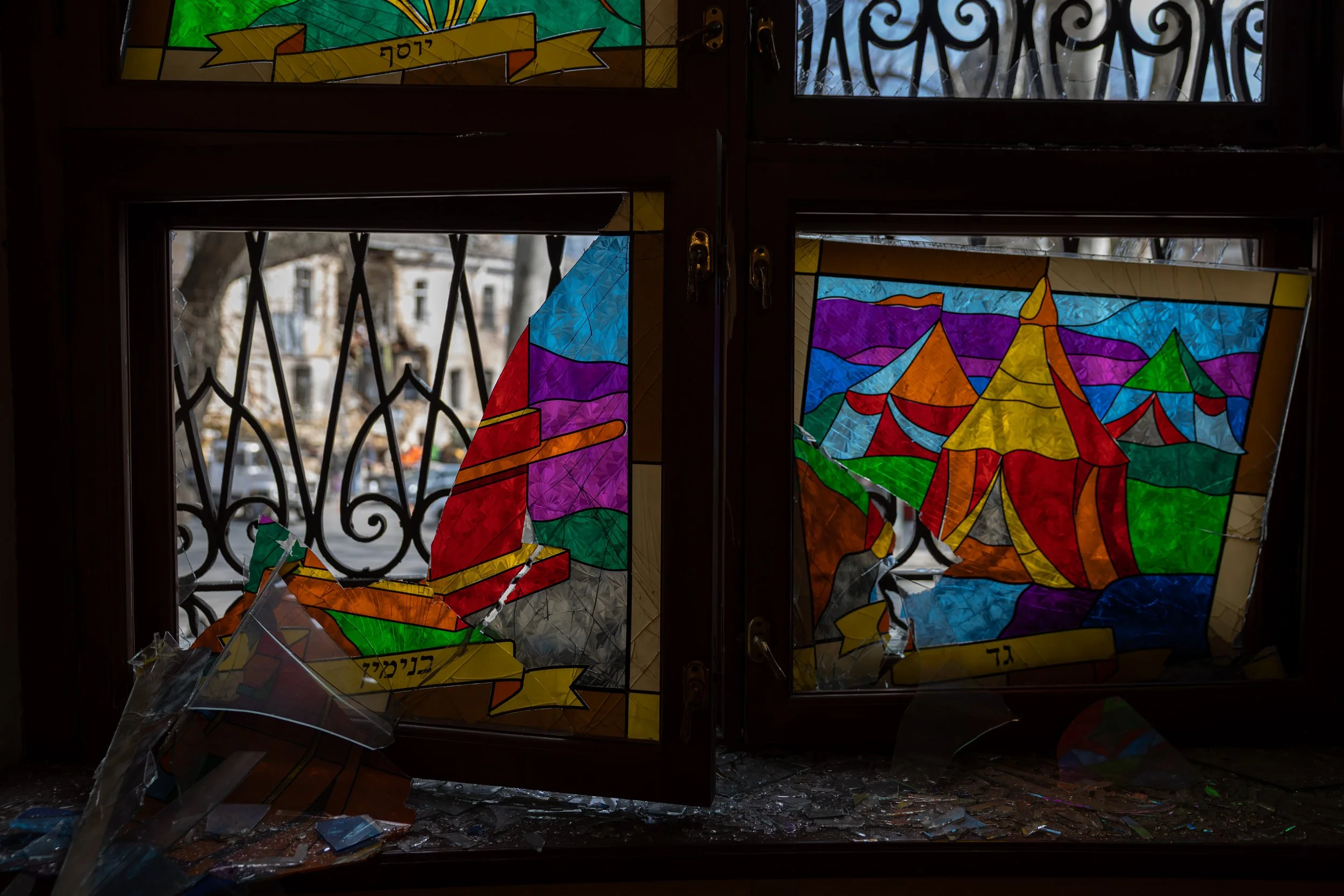 Damaged synagogue, March 2026; Oleksandr Gimanov