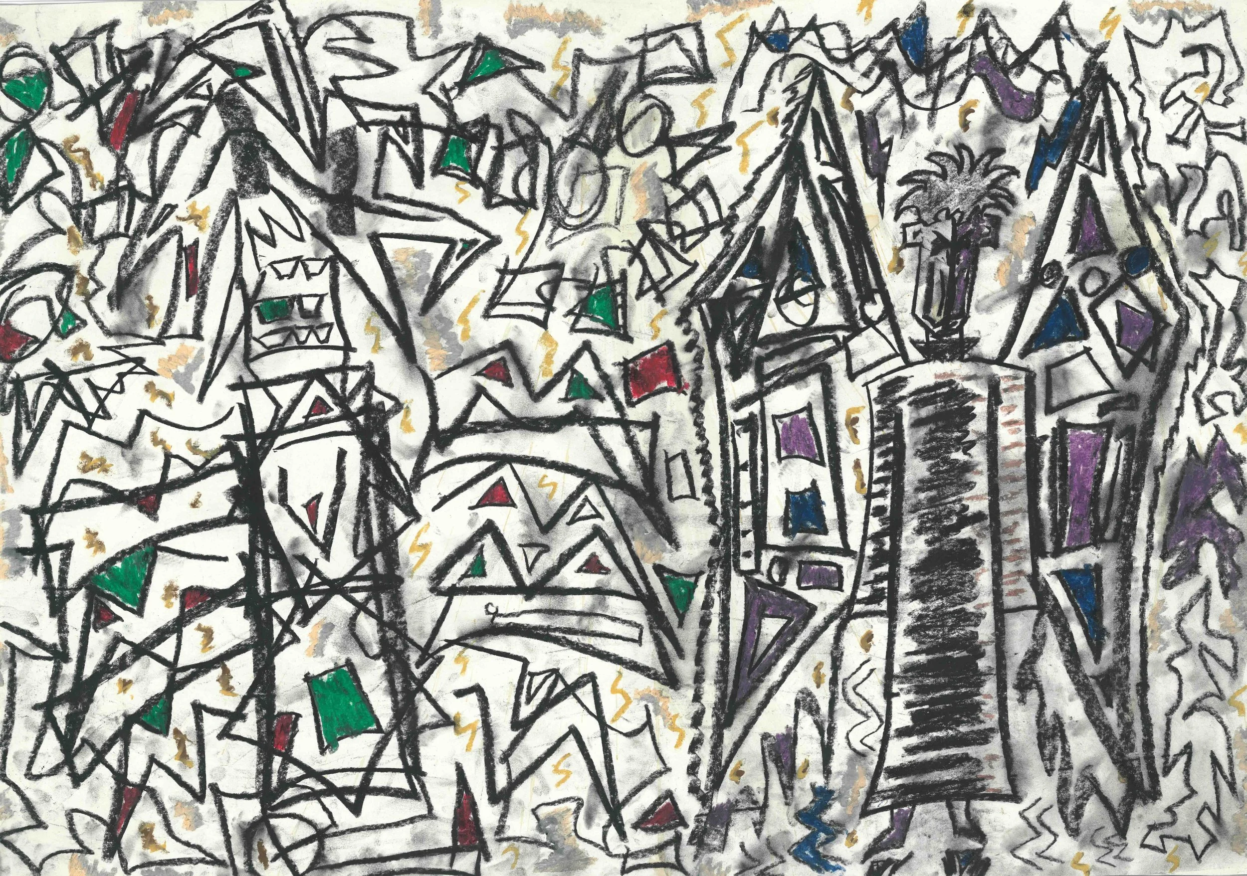 A2 Opposites '07/09/2018' Print in white frame