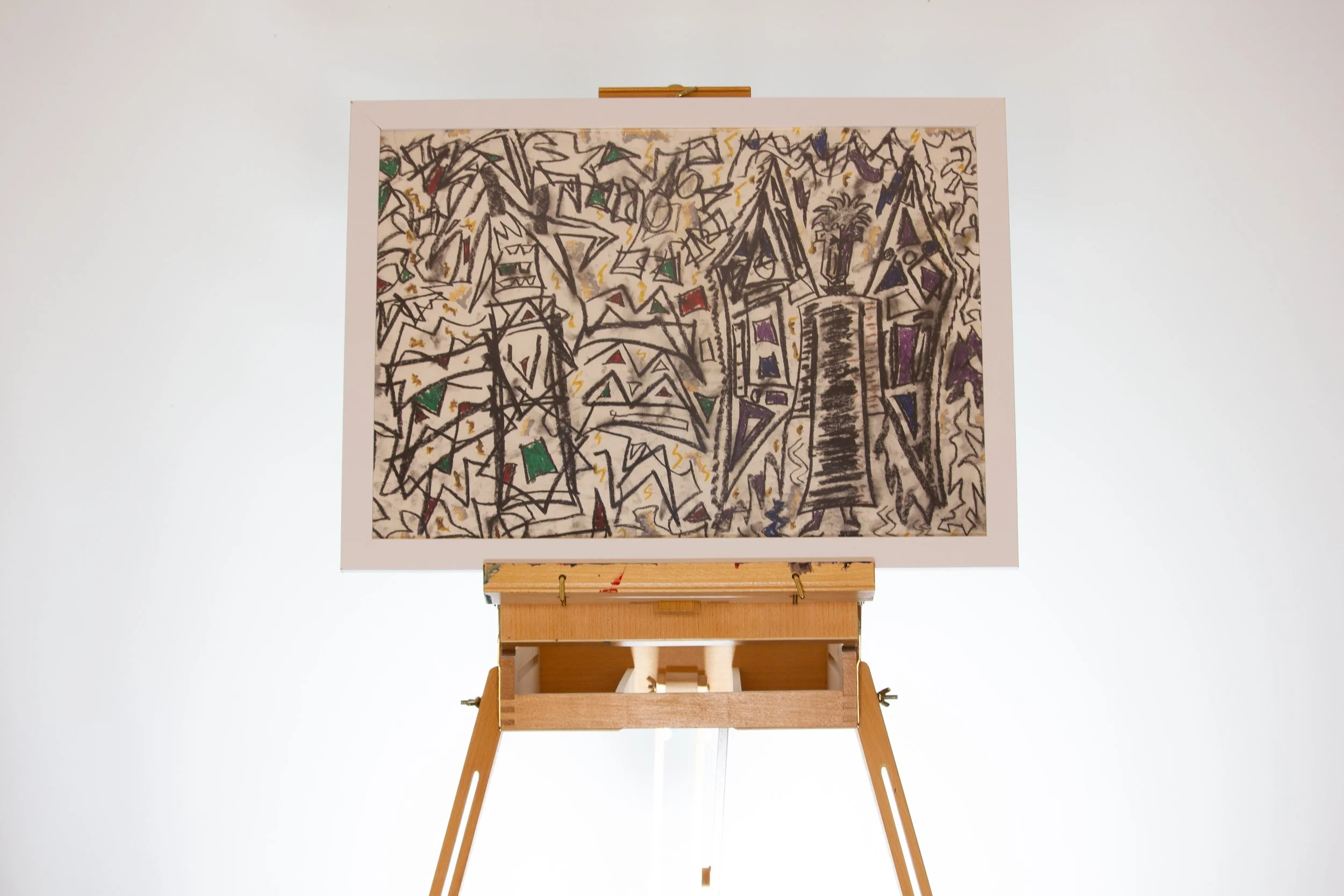 A2 Opposites '07/09/2018' Print in white frame (made to order)