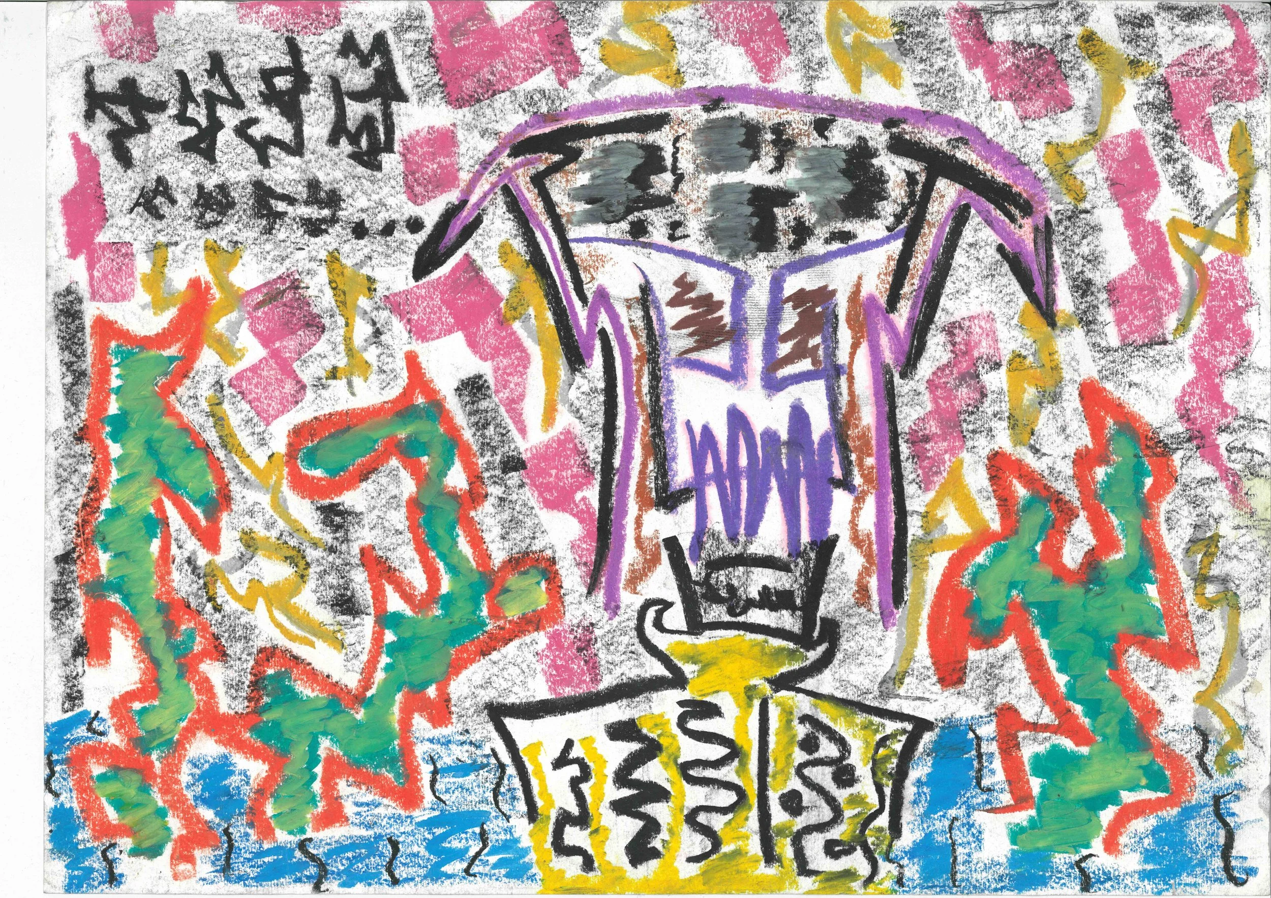 A3 Demon '03/01/2017' Print in white frame