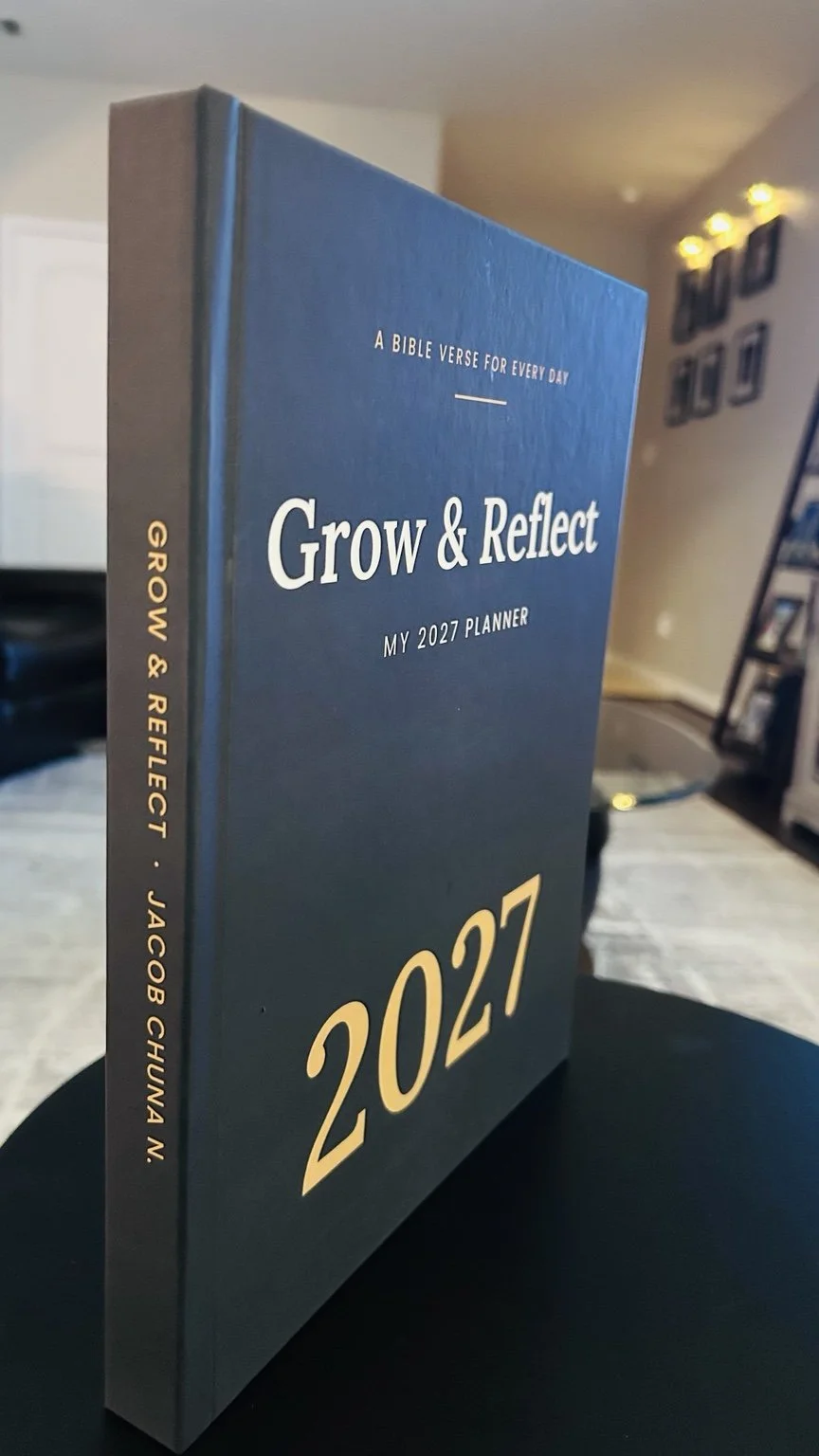 Grow & Reflect: My 2027 Planner — original hardcover book photograph