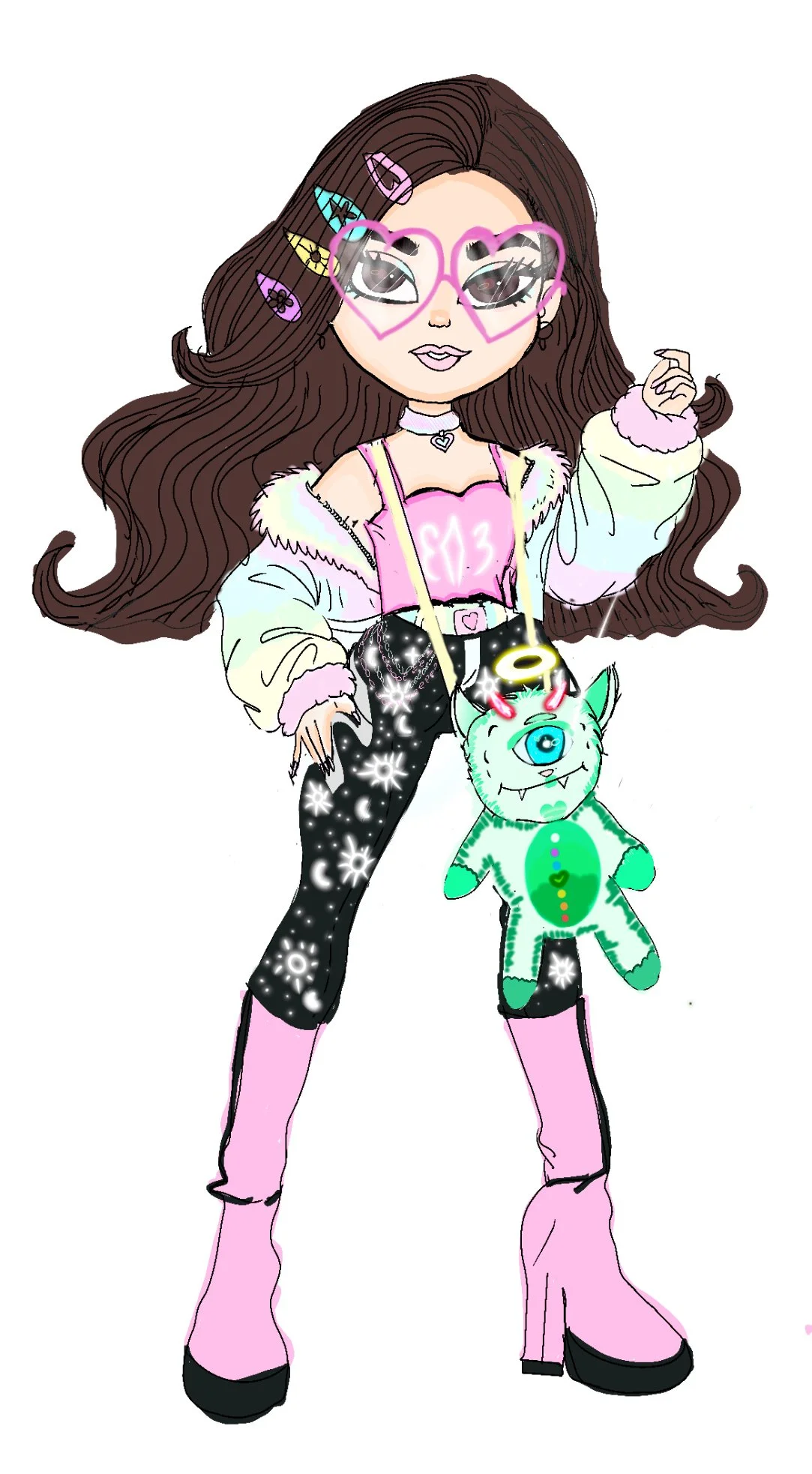 Bratz fan art design (me as Bratz) 💖🧋