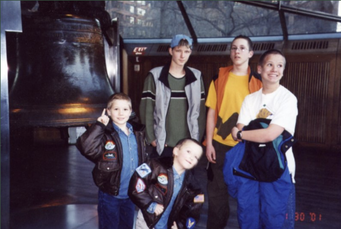 Boys at the Liberty Bell-Philadelphia