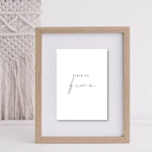 Modern Table Numbers | Set of 30 | 5×7