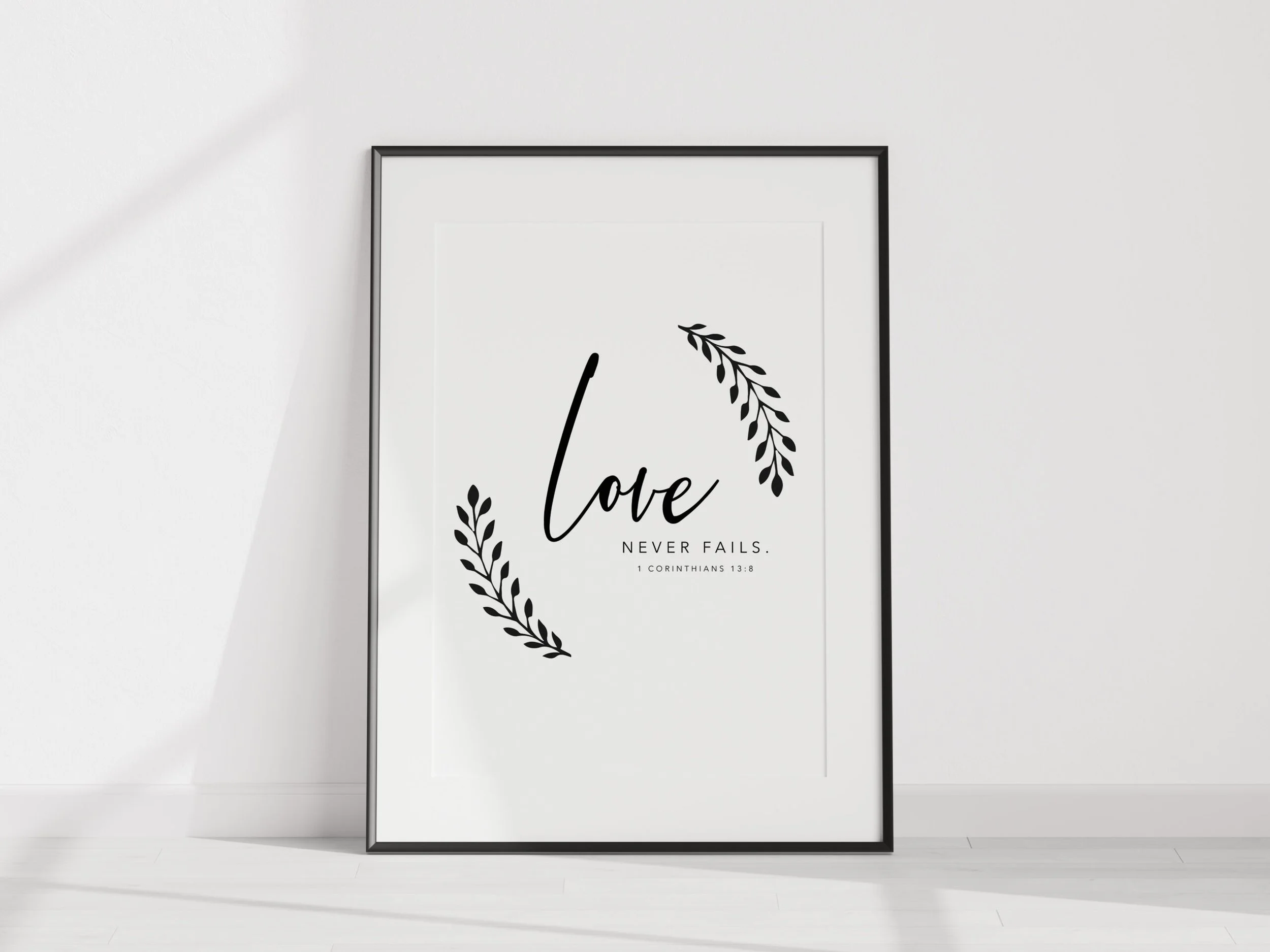 Love Never Fails -Wedding Printable (8×10 size)