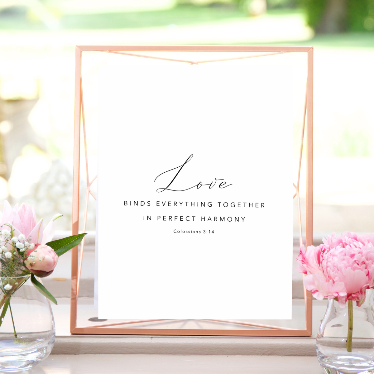 Love Binds Everything Together - Wedding Printable (8×10)