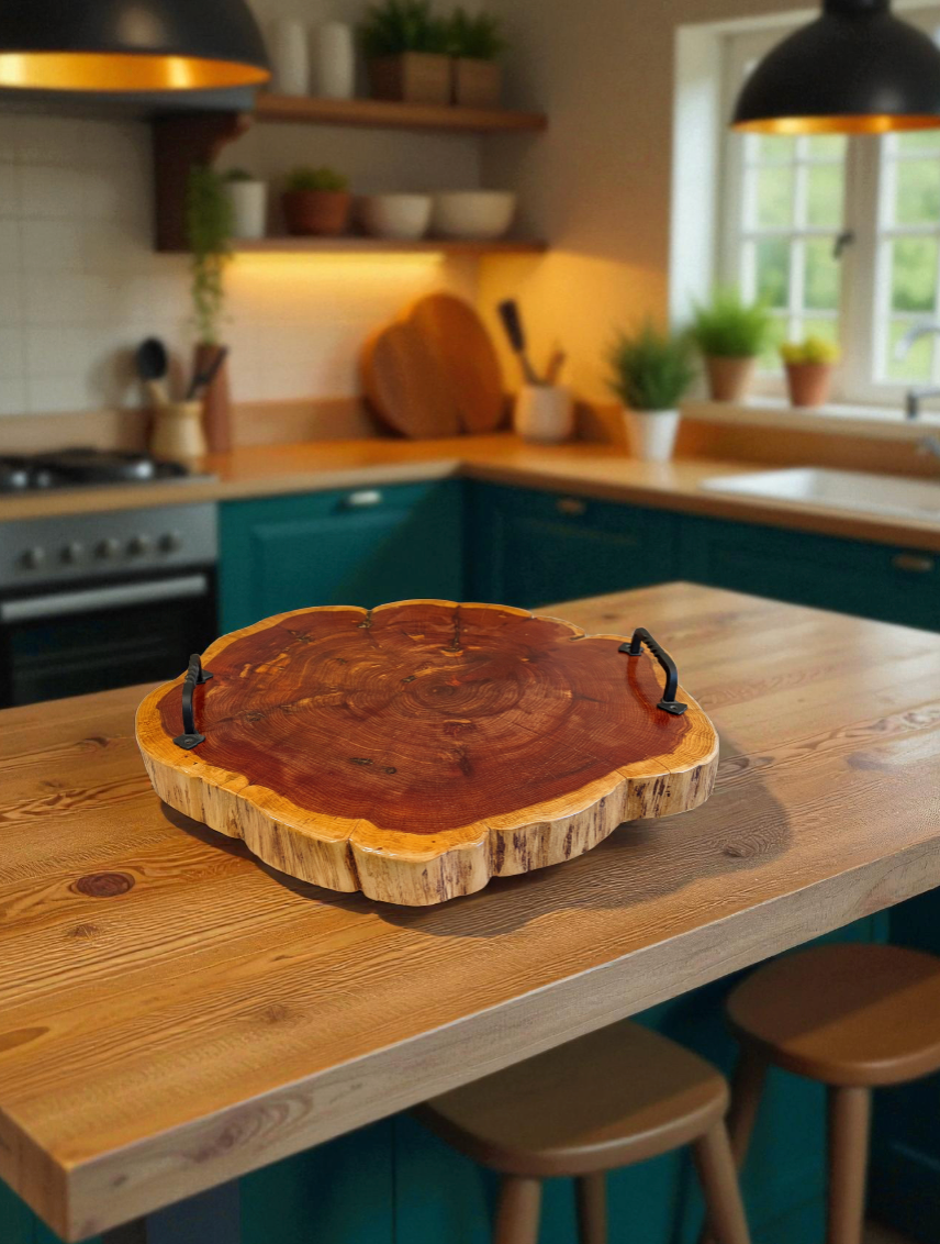 Live Edge Cedar Serving Tray