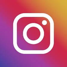 Instagram logo with a gradient background transitioning from purple to orange.