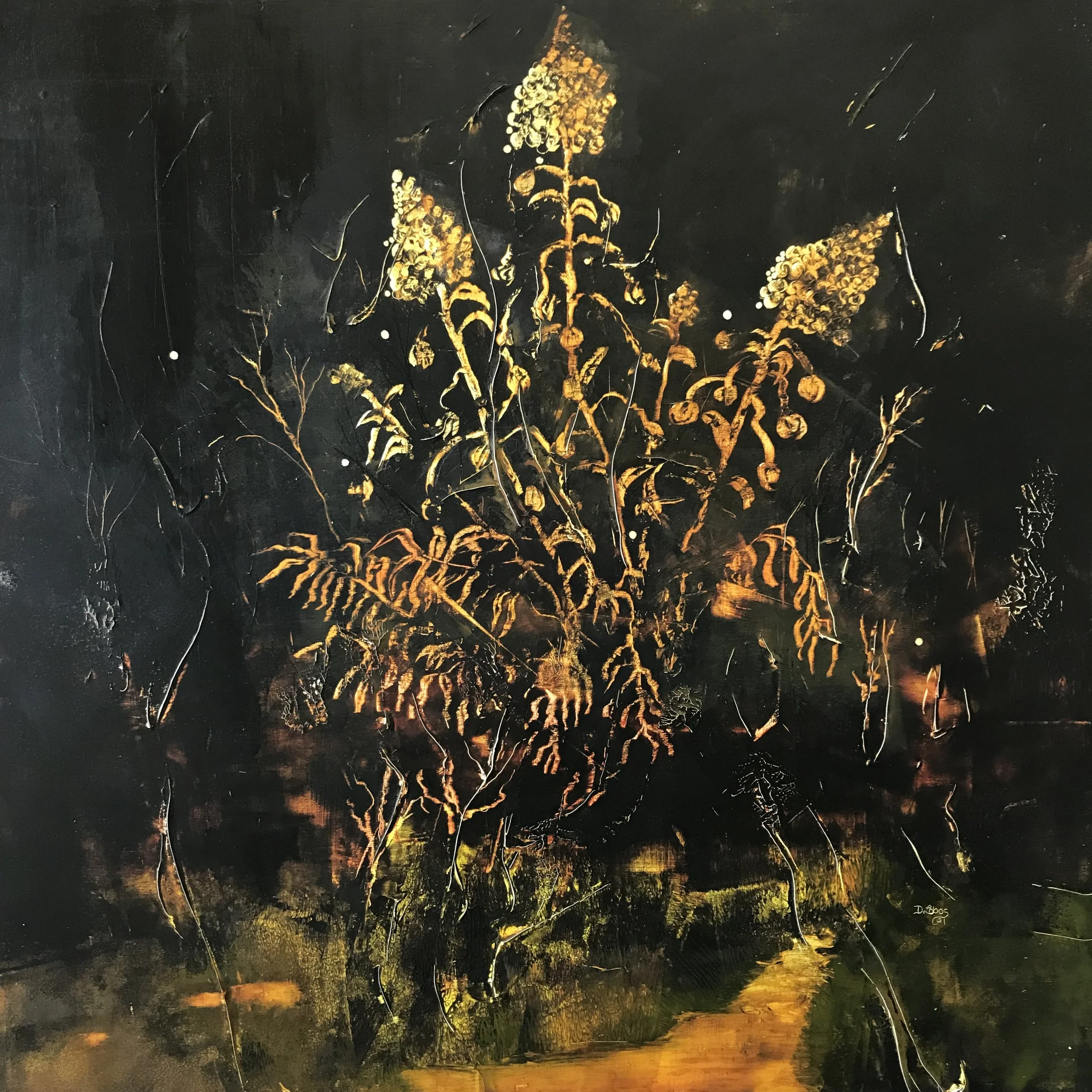 BOG LIFE; 36x36in. SOLD